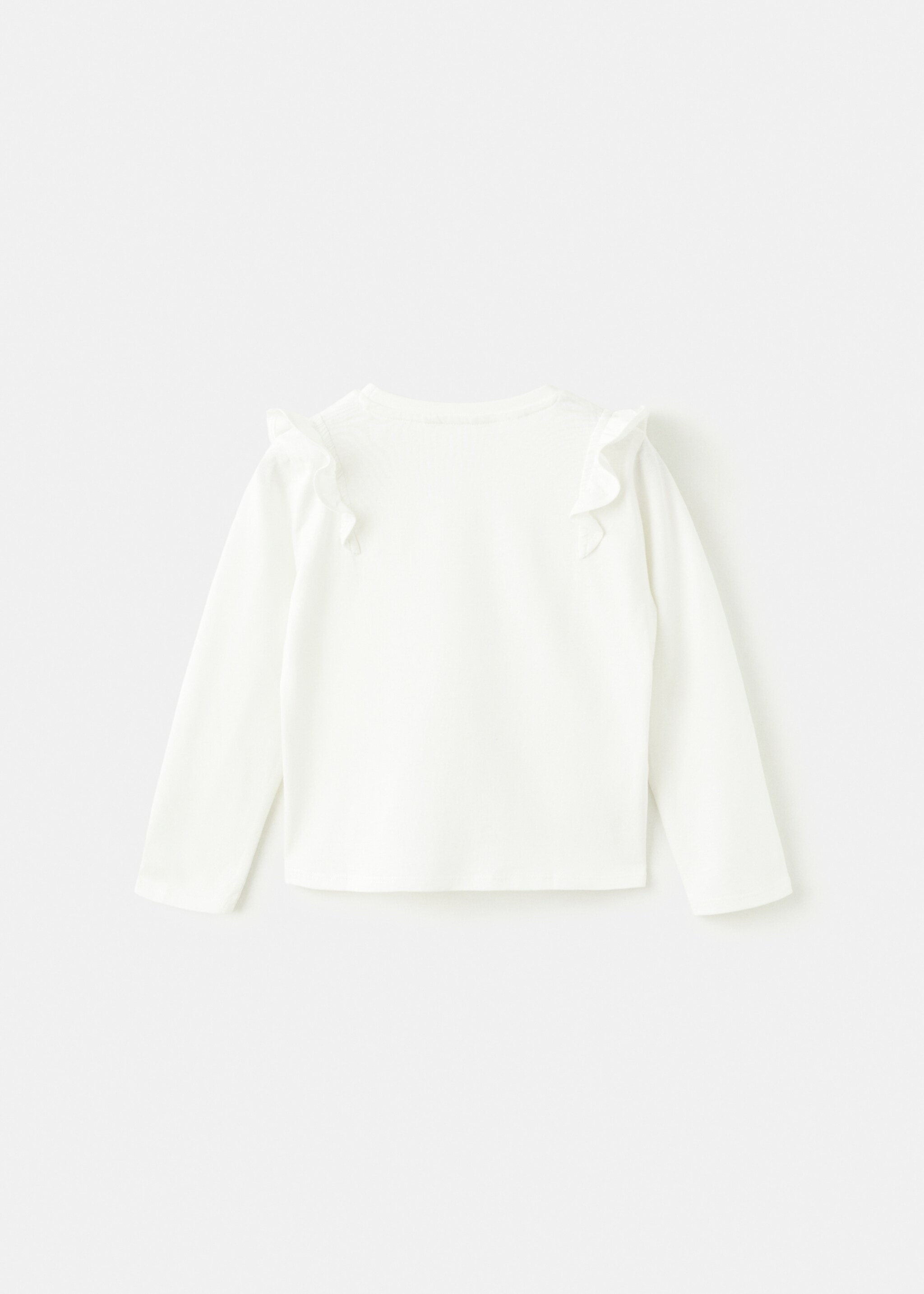 Frills cotton t-shirt - Reverse of the article, Off White. Ref: 27001340-00.