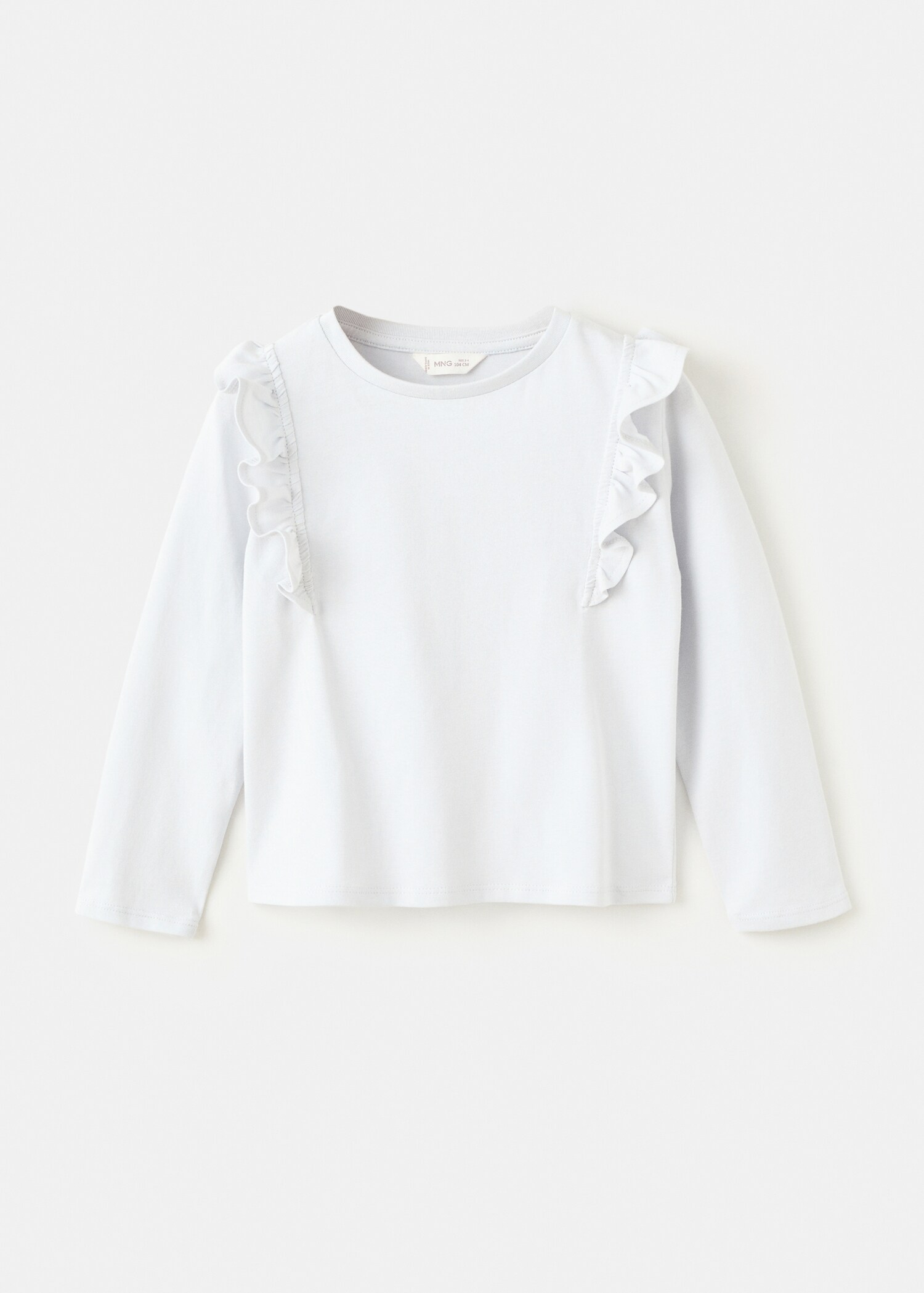Frills cotton t-shirt - Article without model