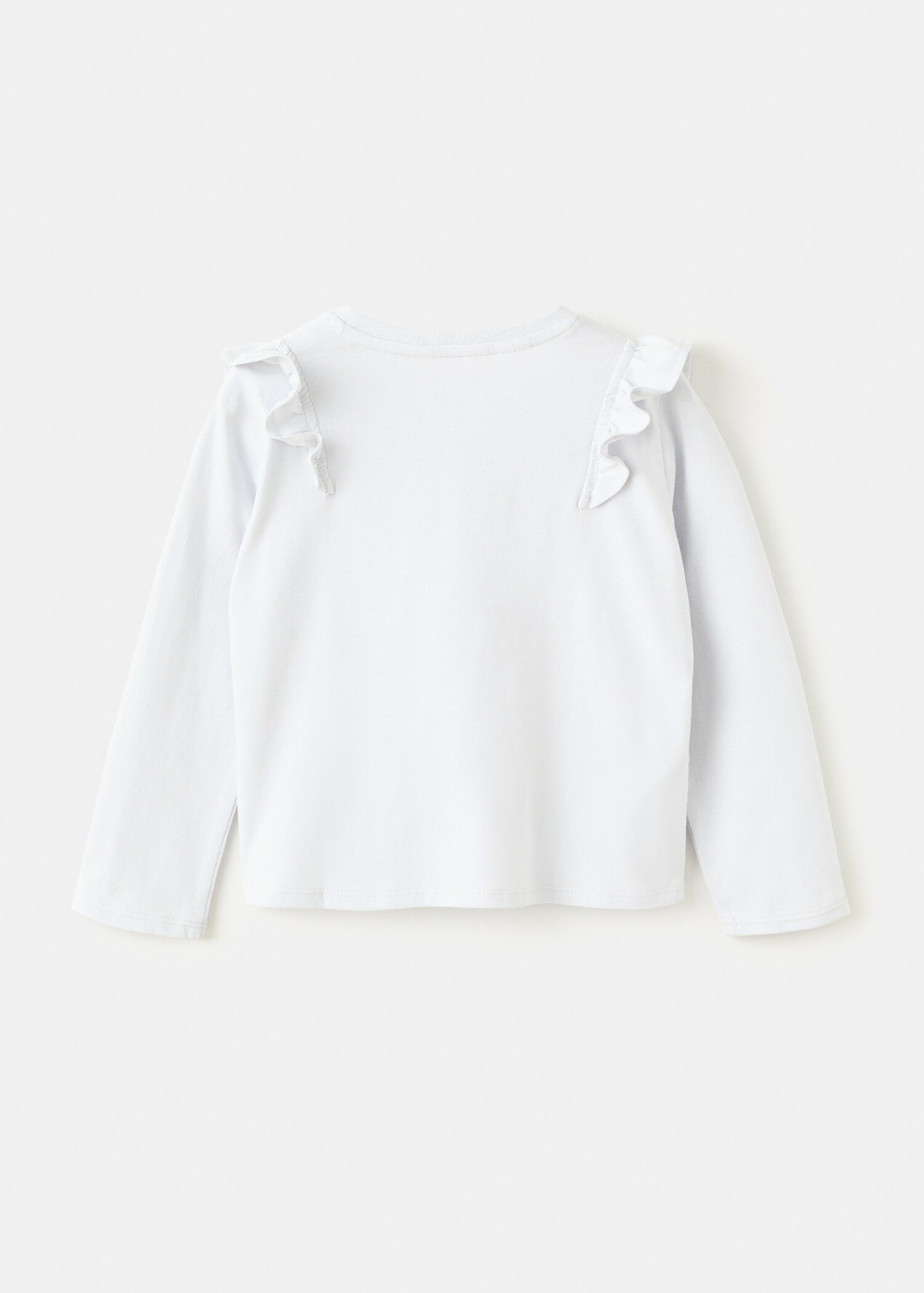 Frills cotton t-shirt - Reverse of the article