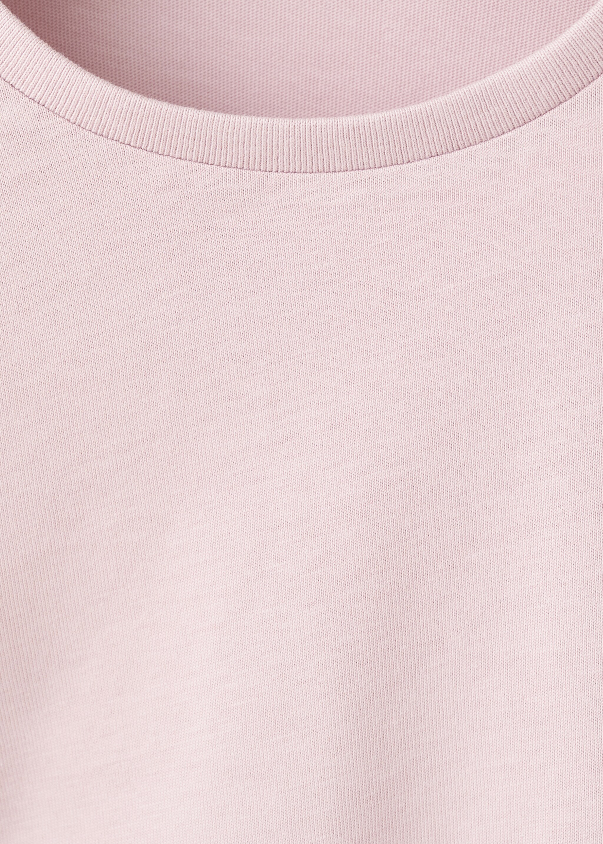 Frills cotton t-shirt - Details of the article 8, Pink. Ref: 27001340-00.