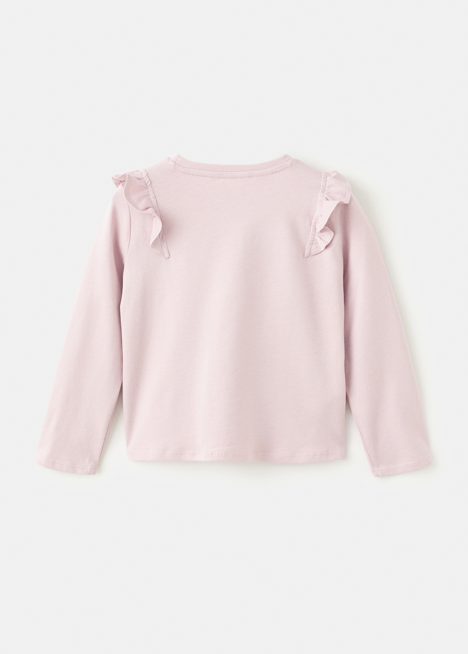 Frills cotton t-shirt - Reverse of the article