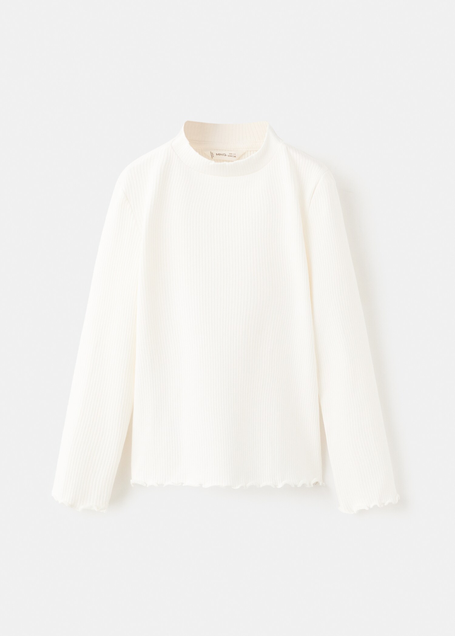 Ribbed long-sleeved t-shirt - Article without model