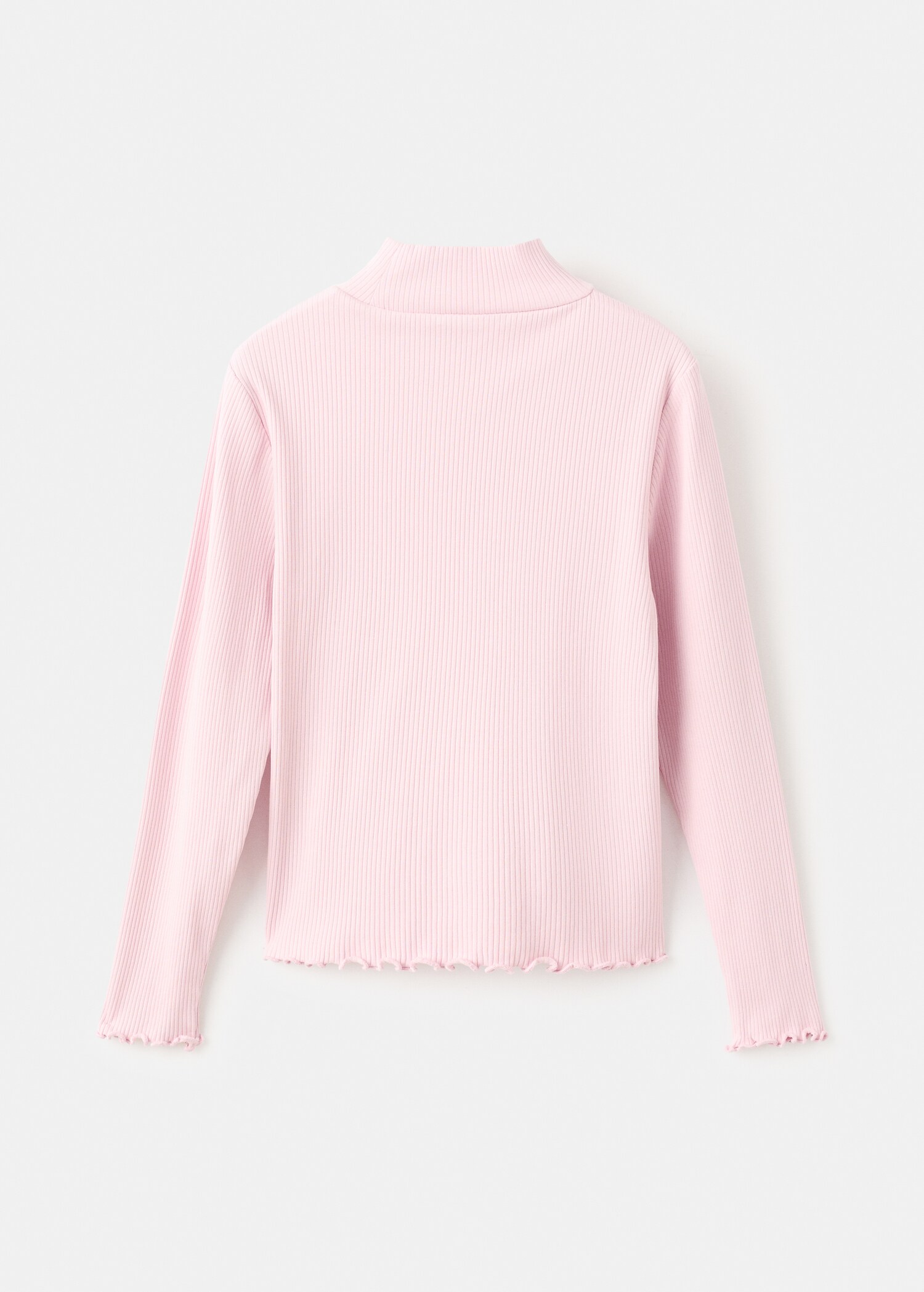 Ribbed long-sleeved t-shirt - Reverse of the article