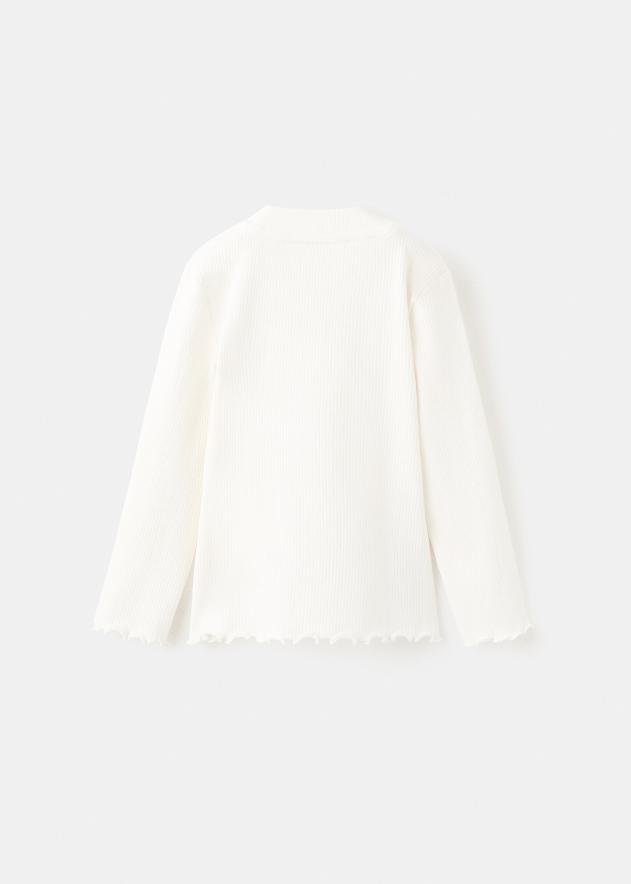 Ribbed long-sleeved t-shirt - Reverse of the article, Off White. Ref: 27001342-00.