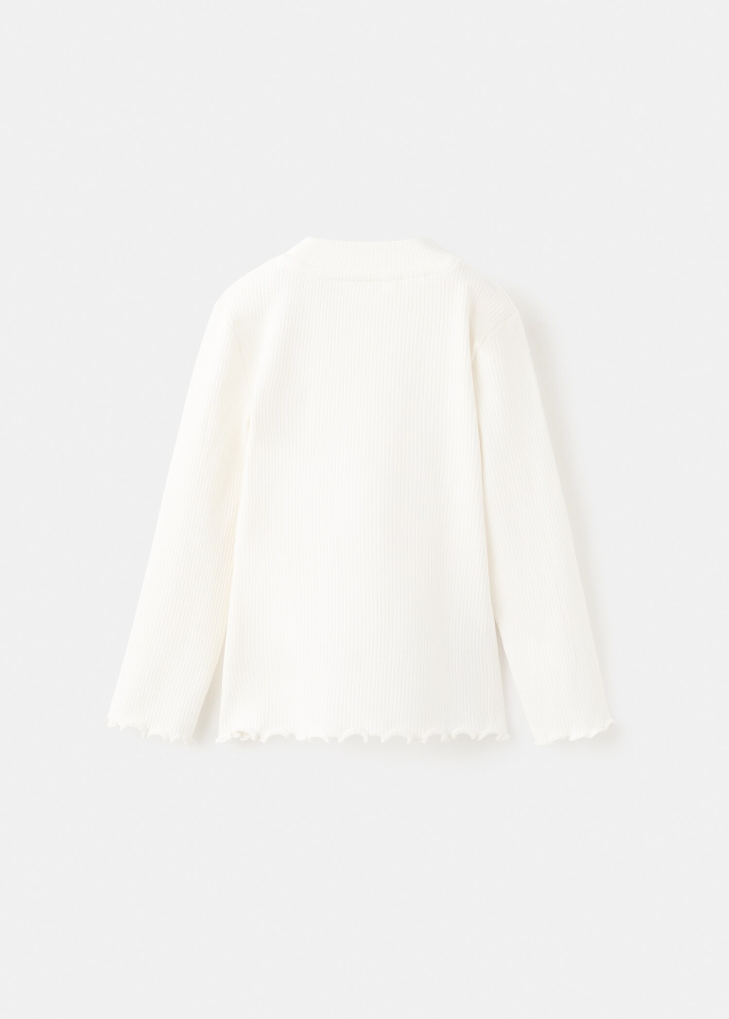 Ribbed long-sleeved t-shirt - Reverse of the article