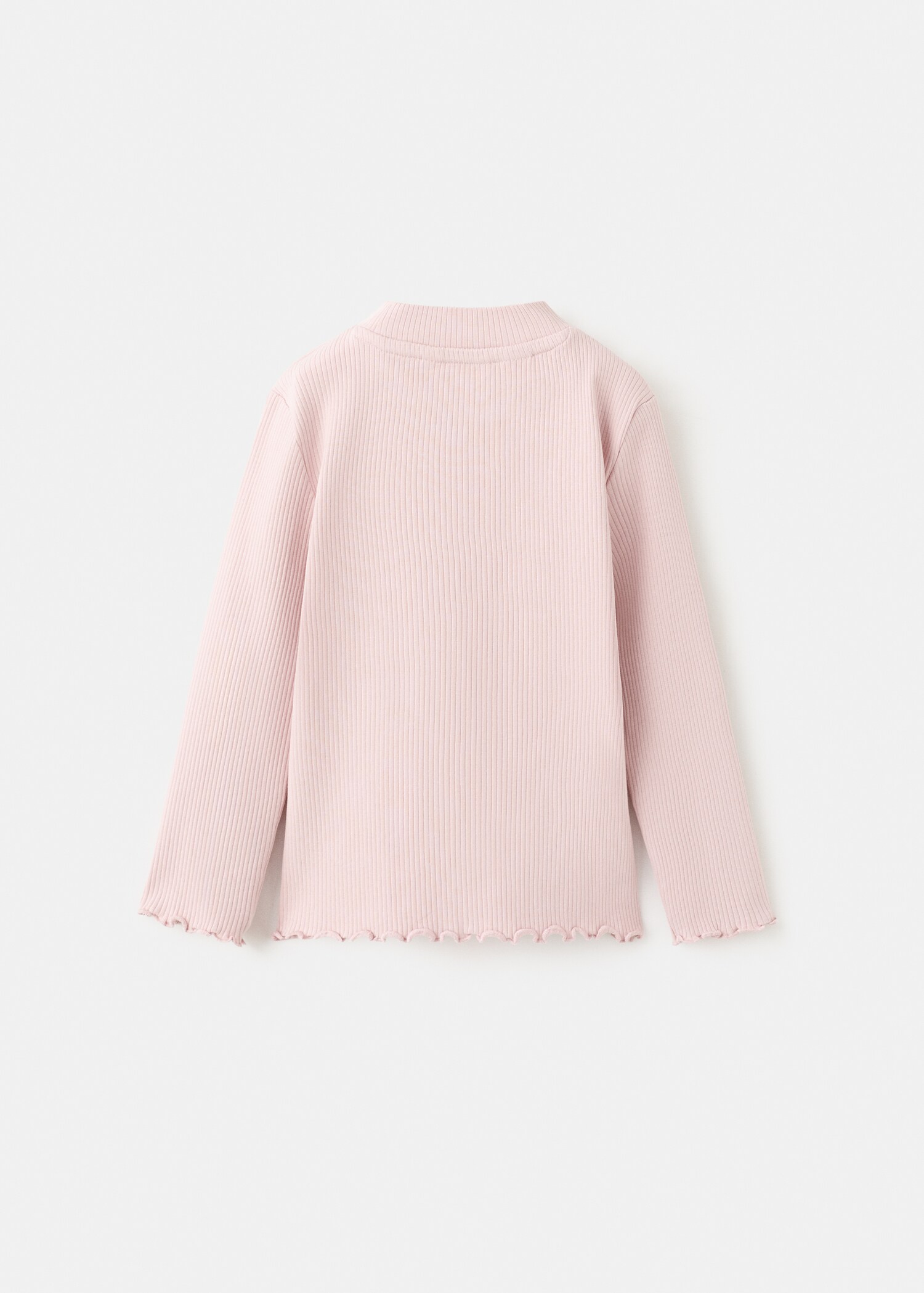 Ribbed long-sleeved t-shirt - Reverse of the article