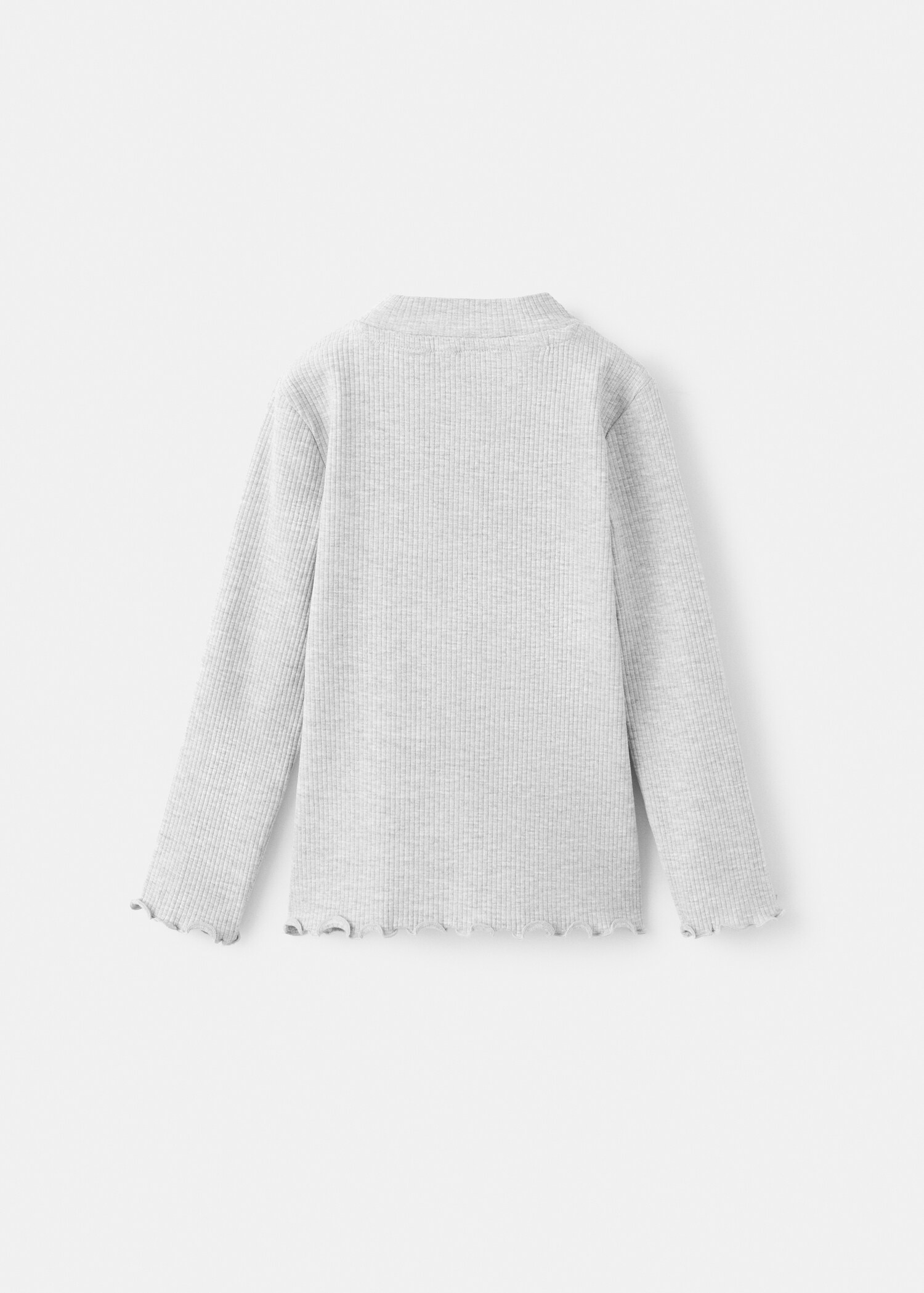 Ribbed long-sleeved t-shirt - Reverse of the article