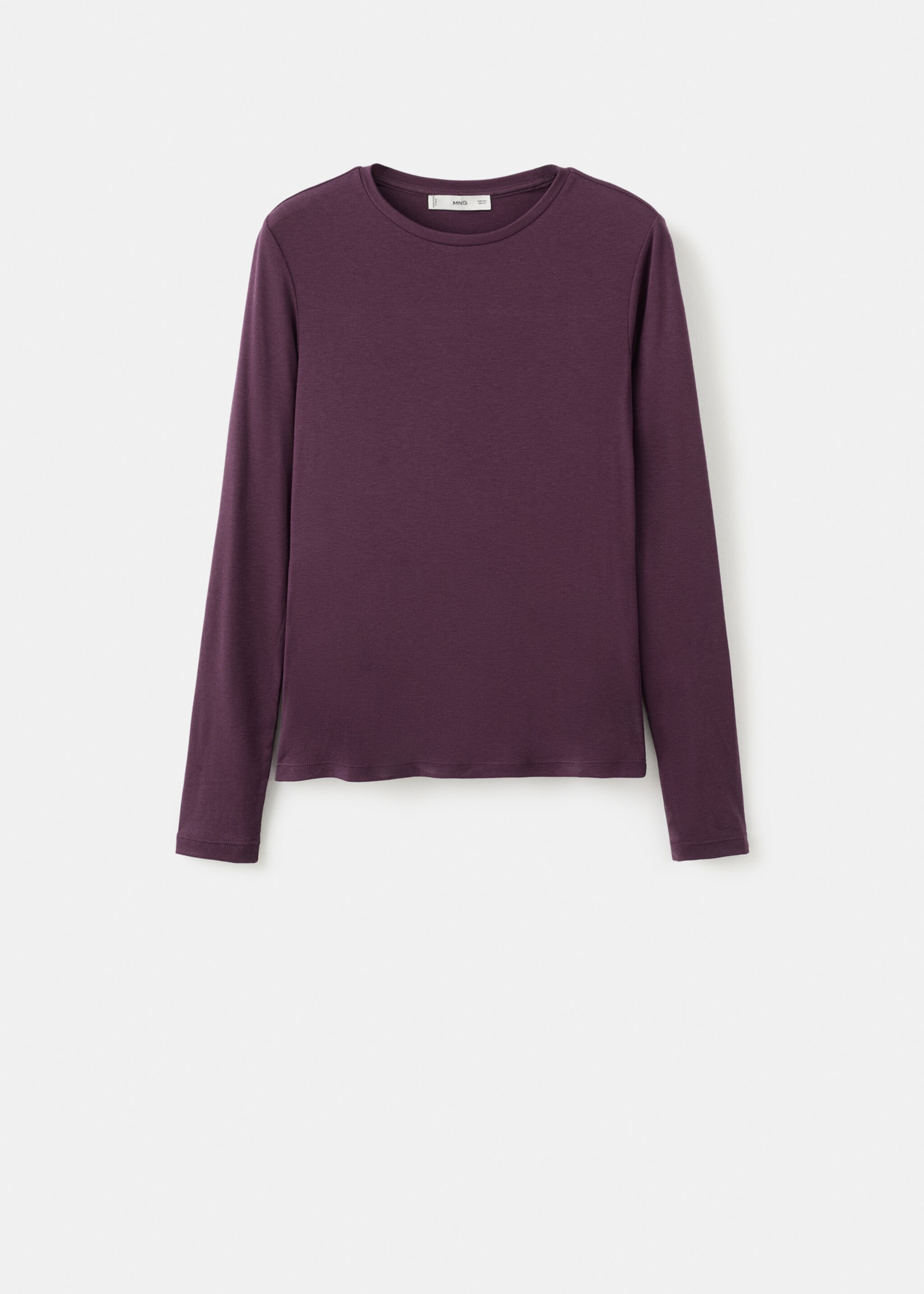 Long sleeve T-shirt - Article without model, Burgundy. Ref: 27001344-00.