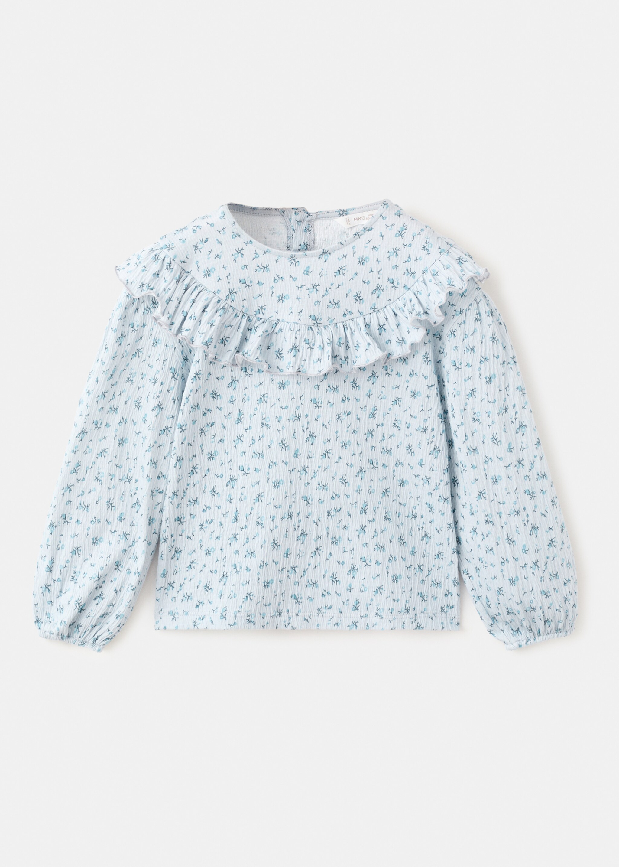 Floral print T-shirt - Article without model, Light/Pastel Grey. Ref: 27001345-00.