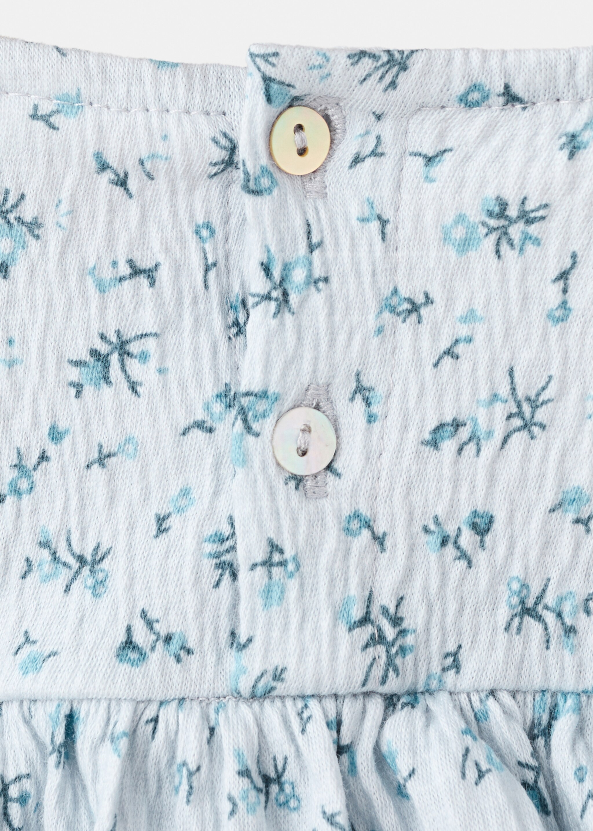 Floral print T-shirt - Details of the article 0, Light/Pastel Grey. Ref: 27001345-00.