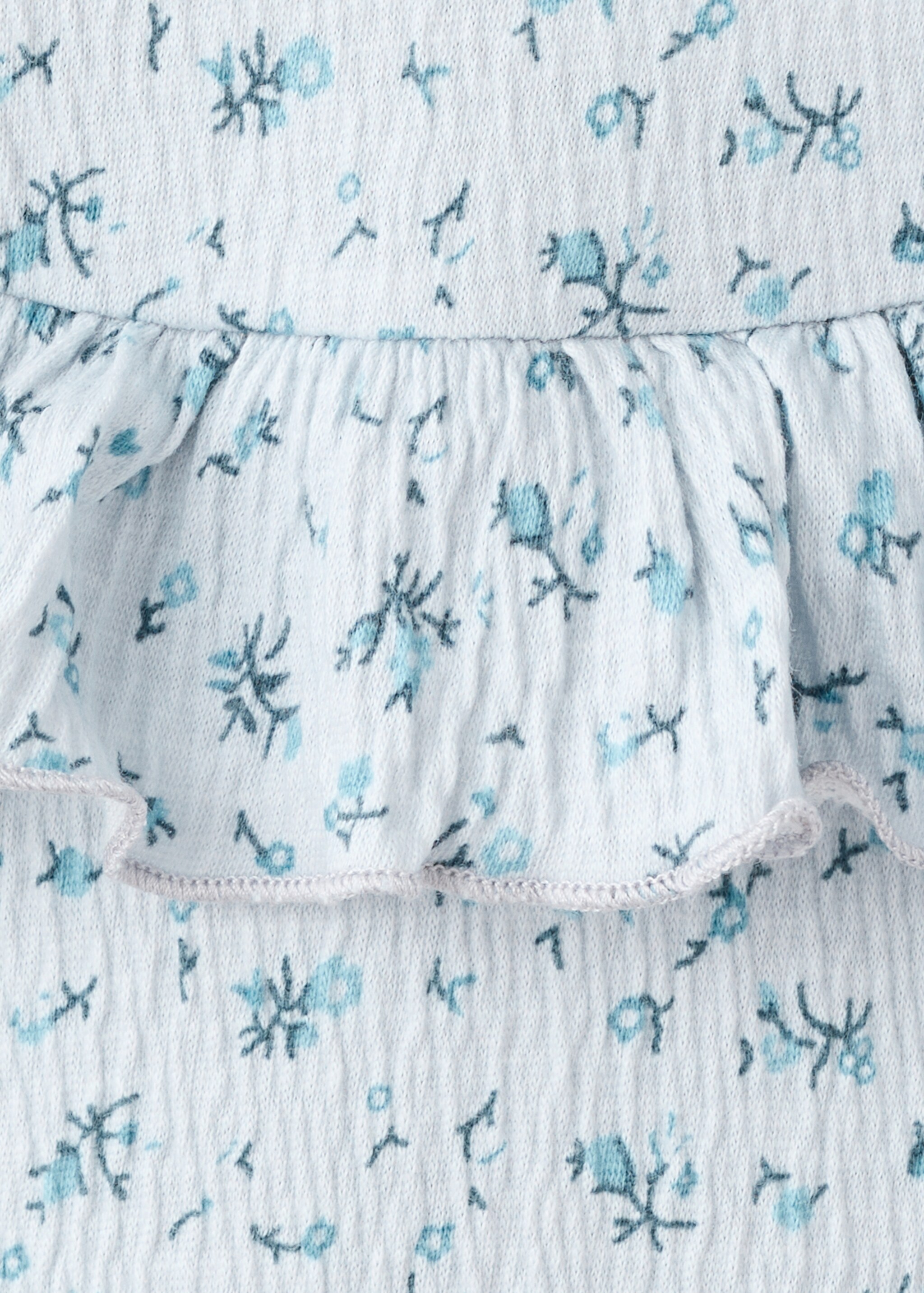 Floral print T-shirt - Details of the article 8, Light/Pastel Grey. Ref: 27001345-00.