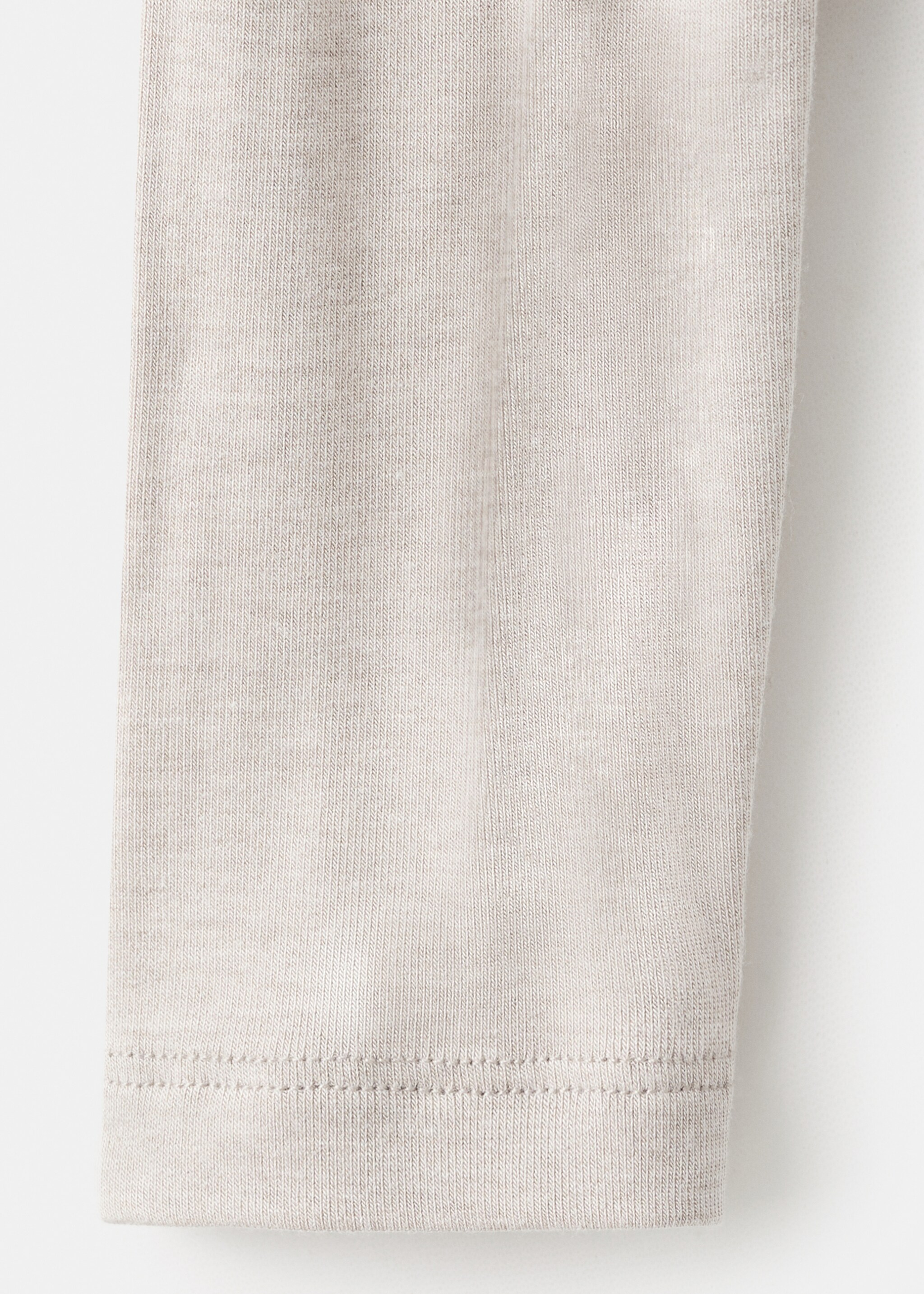 Turtleneck T-shirt - Details of the article 0, Sand. Ref: 27001347-00.