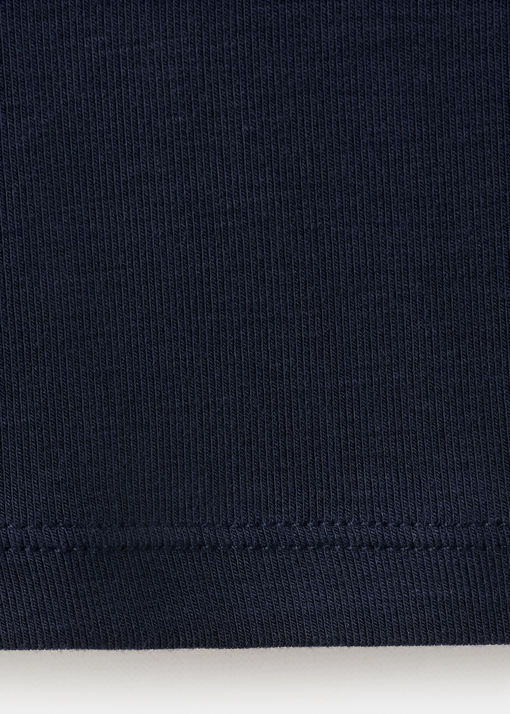 تي شيرت بتصميم ياقة مرفوعة - تفاصيل المنتج 0, أزرق غامق. Ref: 27001347-00.