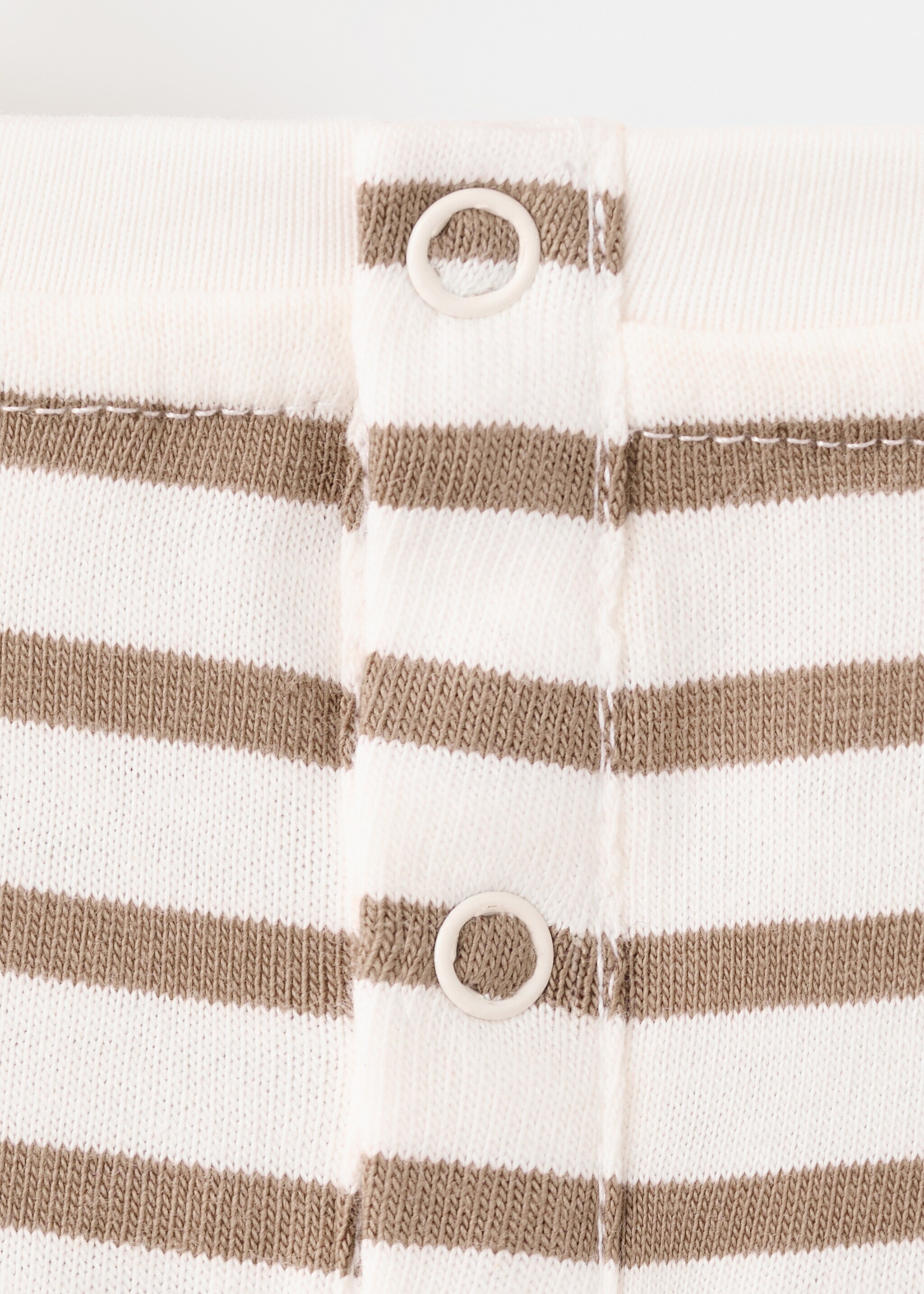 Striped cotton T-shirt - Details of the article 0, Off White. Ref: 27001349-00.