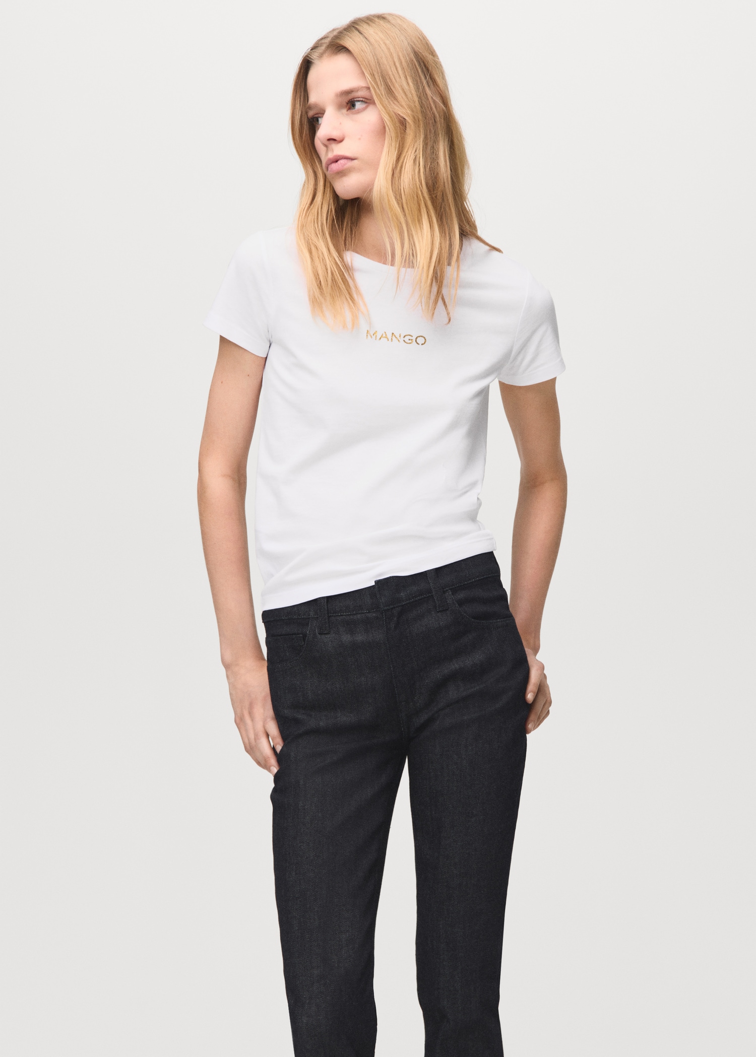 Camiseta algodón logo - Plano medio