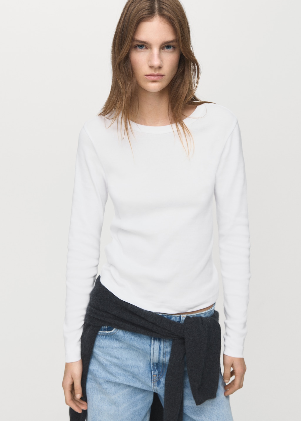 Long sleeve cotton t-shirt - image 3