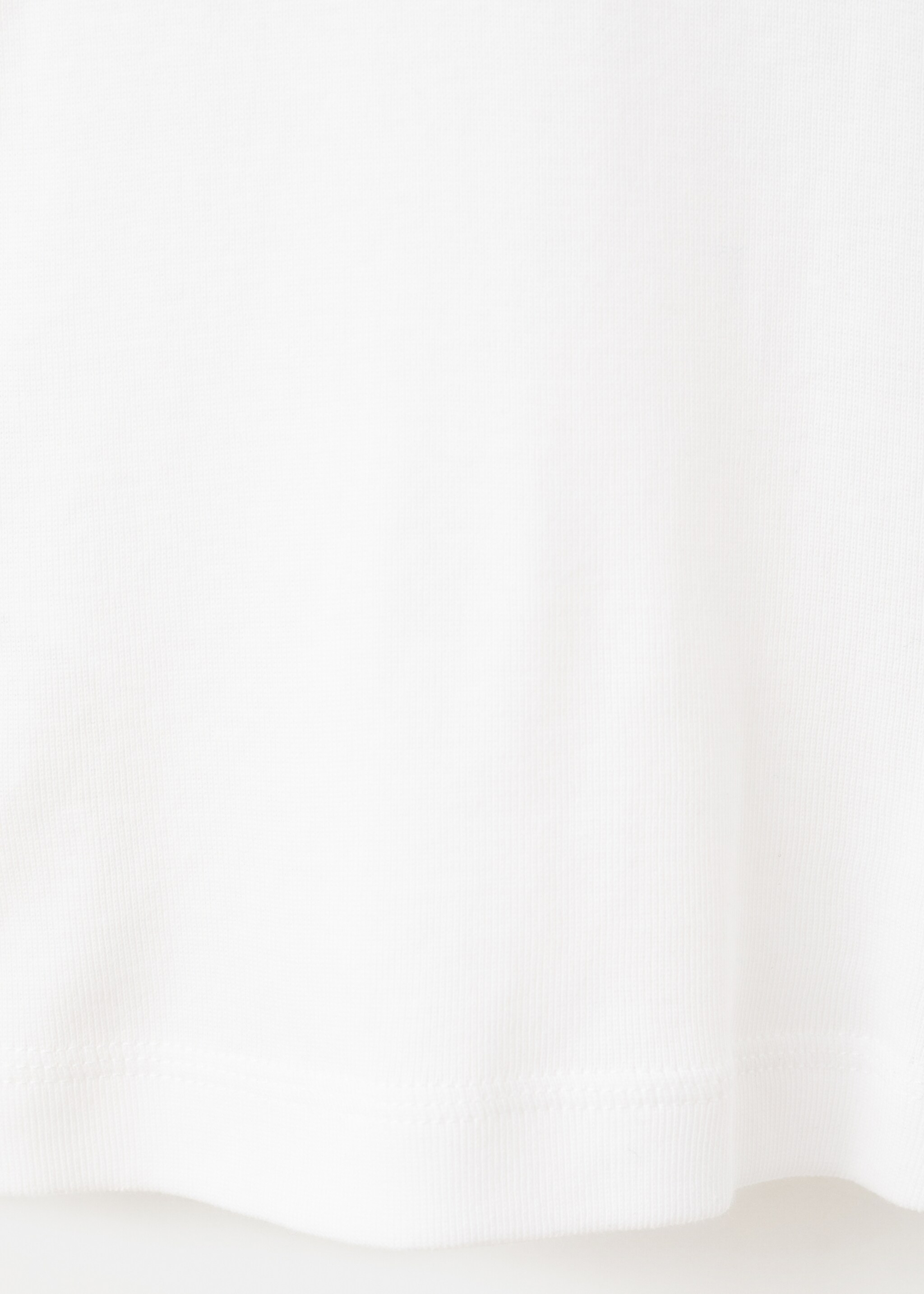 تي شيرت قطني بأكمام طويلة - تفاصيل المنتج 0, أبيض. Ref: 27001352-00.