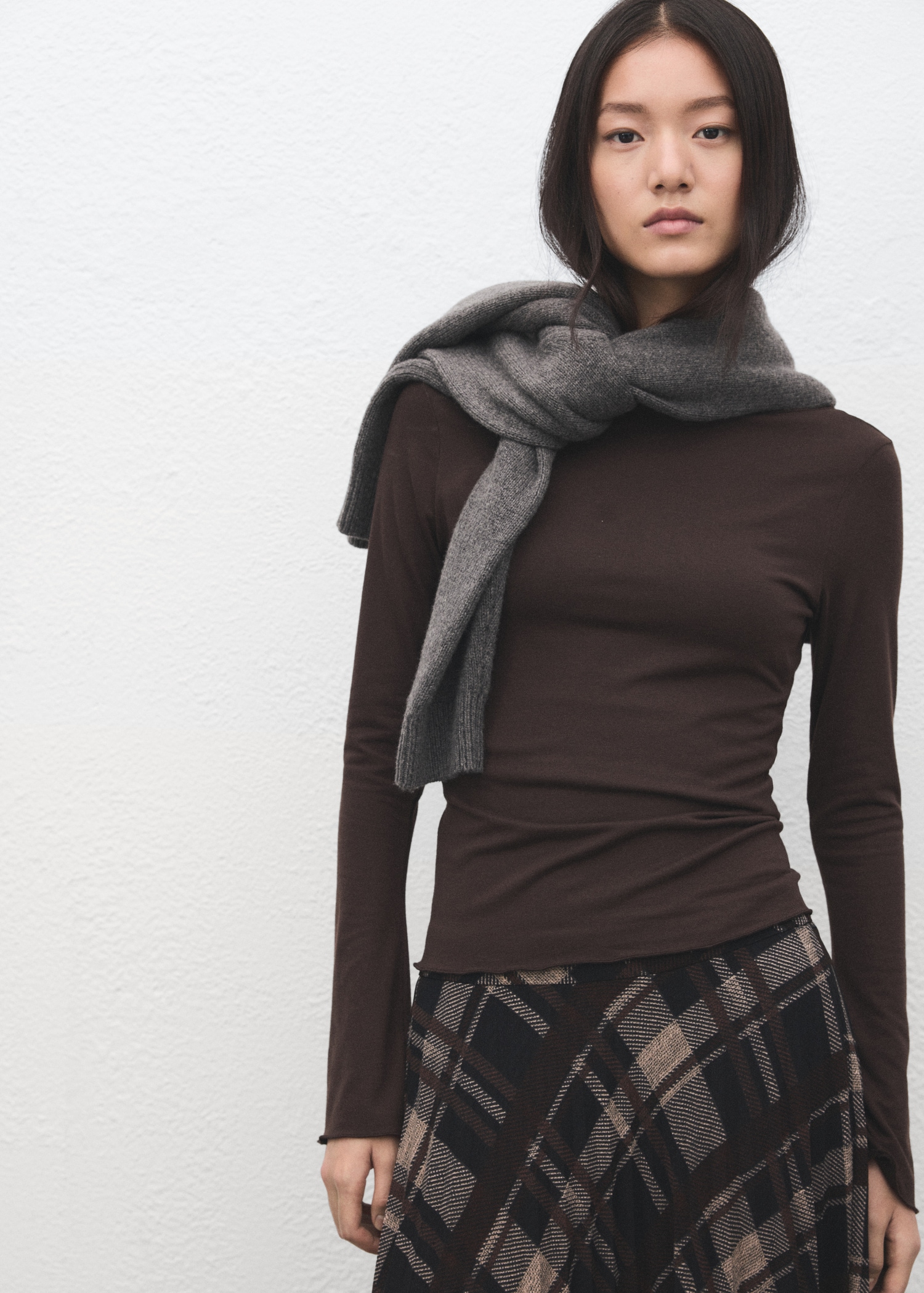 Boat neck t-shirt - Medium plane