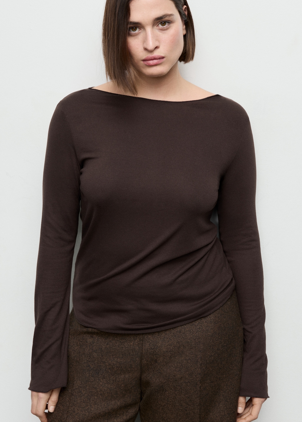 Mango Boat neck t-shirt