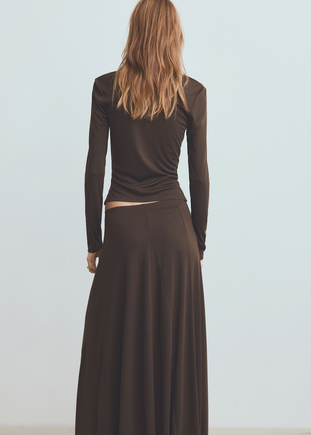 Mango Fitted top with draped neckline thumbnail