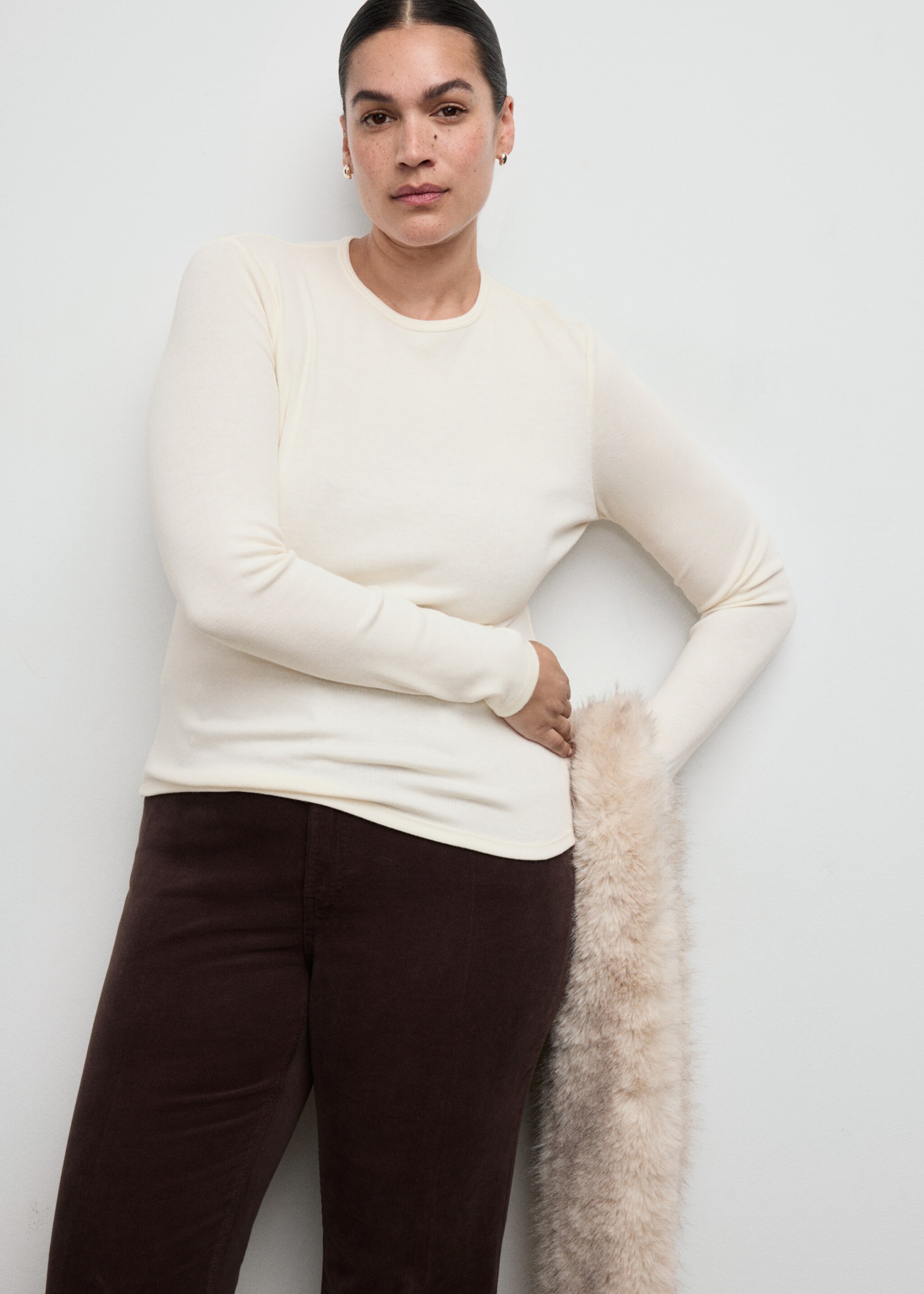 Лонгслив - Деталь изделия 5, Грязно-белый. Ref: 27001355-00.