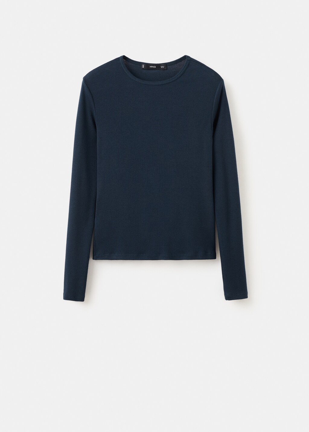 Mango Ribbed long-sleeved t-shirt
