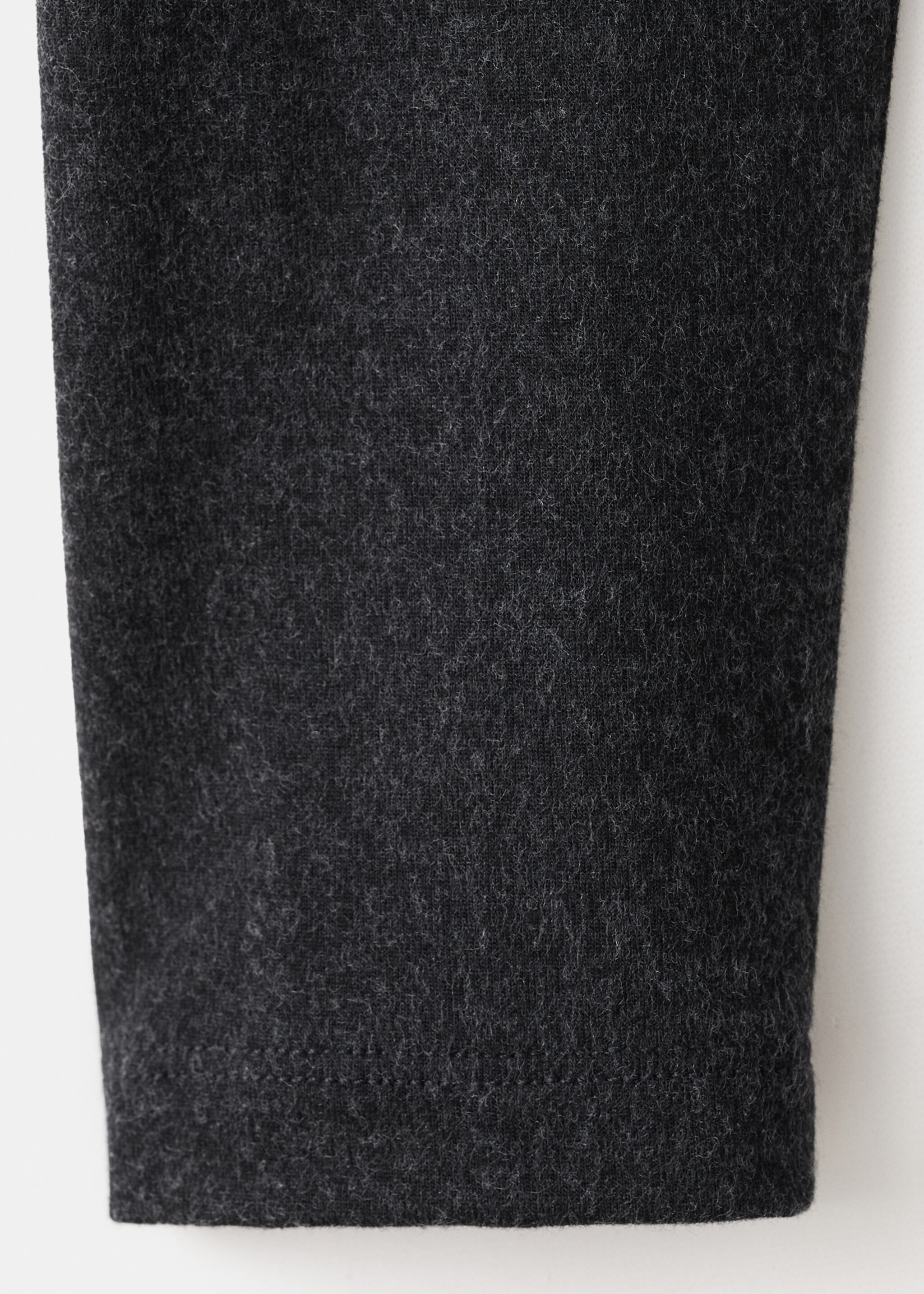 Draped combined t-shirt - Details of the article 0, Dark Heather Grey. Ref: 27001356-00.