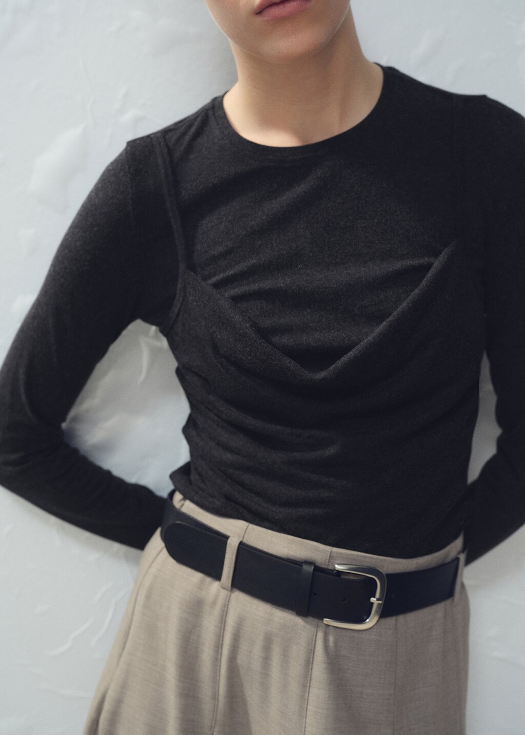 Mango Draped combined t-shirt