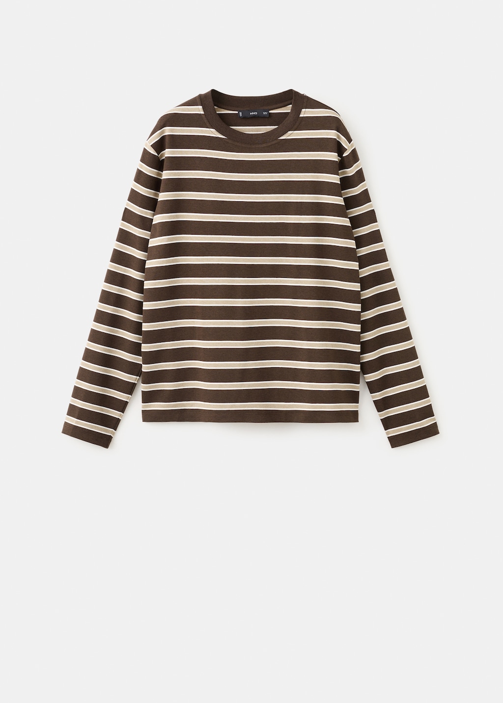 Long-sleeved striped t-shirt
