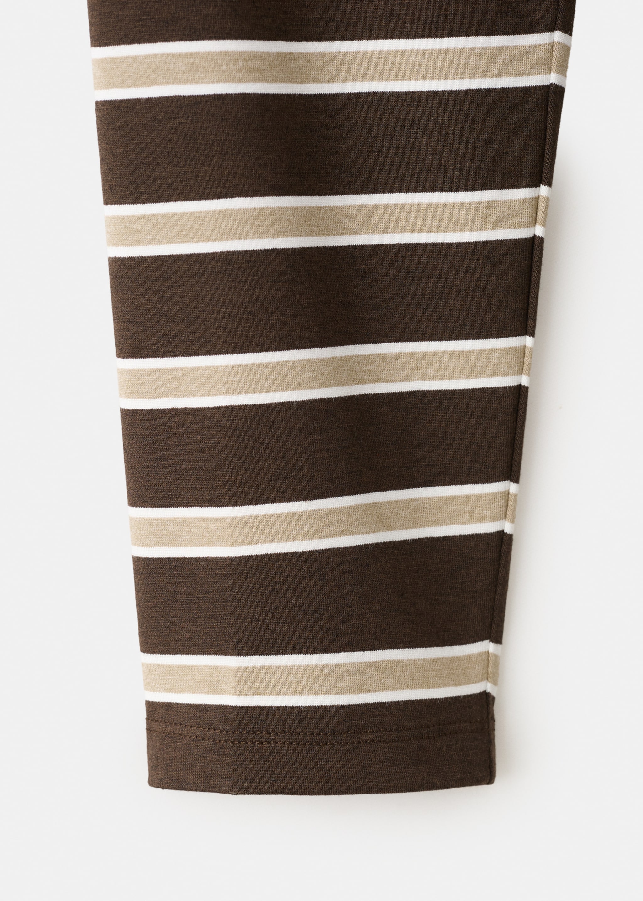 Long-sleeved striped t-shirt - Details of the article 8, Brown. Ref: 27001358-00.