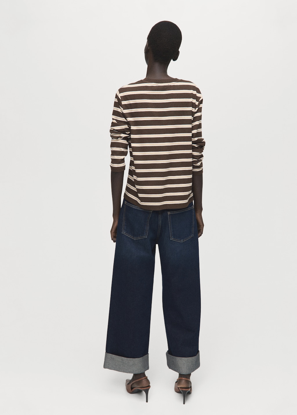 Mango Long-sleeved striped t-shirt