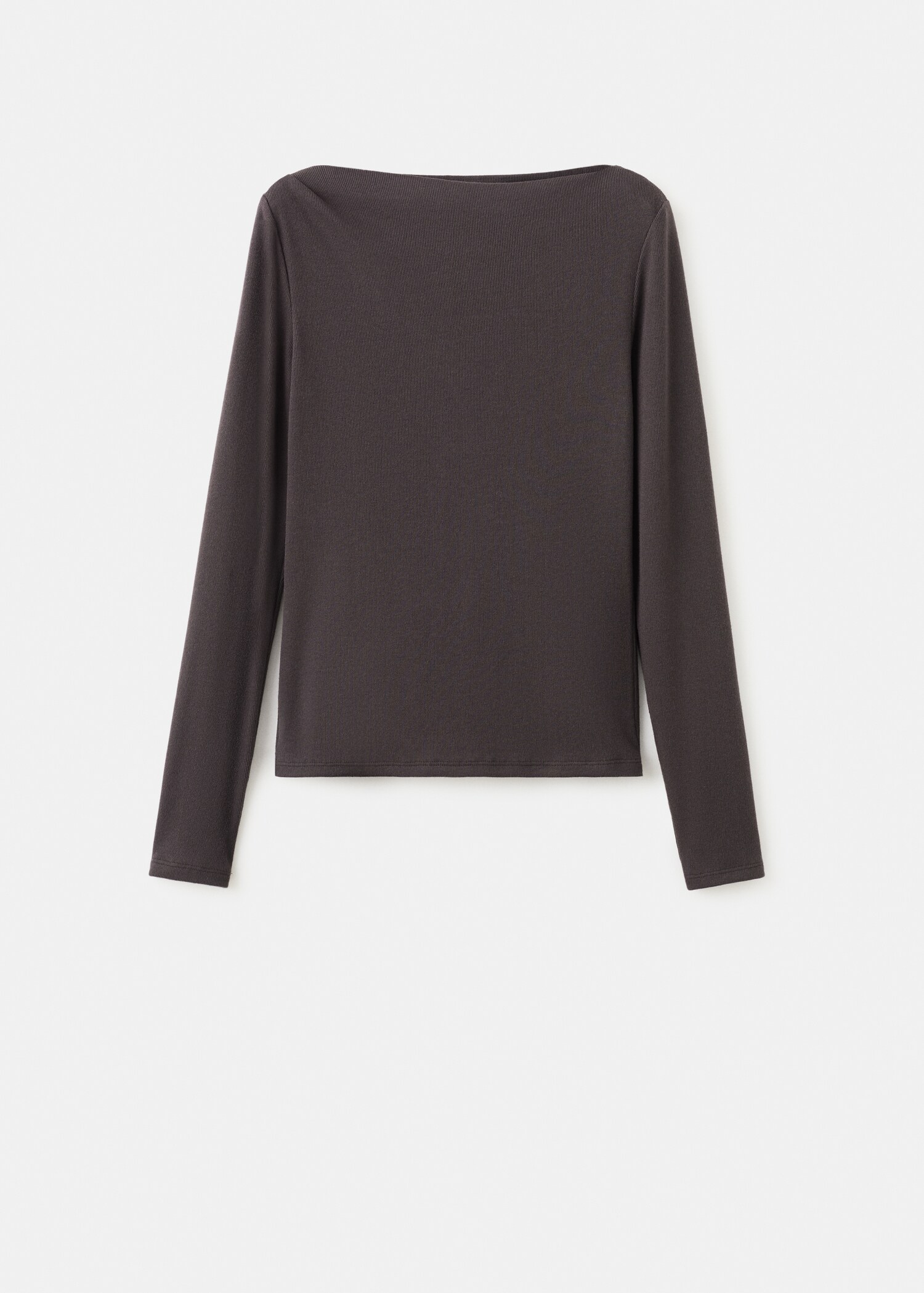 Long-sleeved boat-neck t-shirt - Article without model