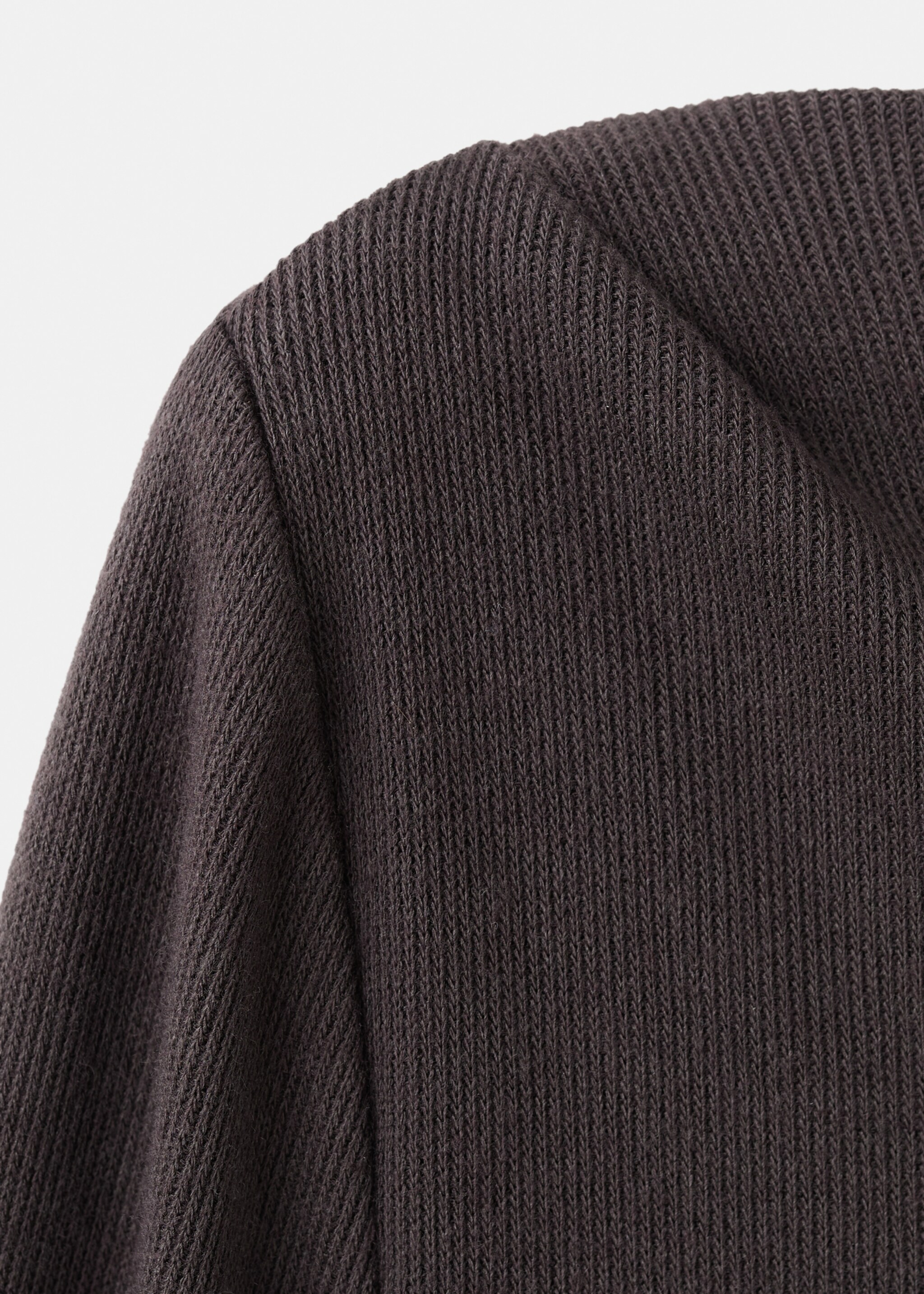 Long-sleeved boat-neck t-shirt - Details of the article 0, Chocolate. Ref: 27001360-00.