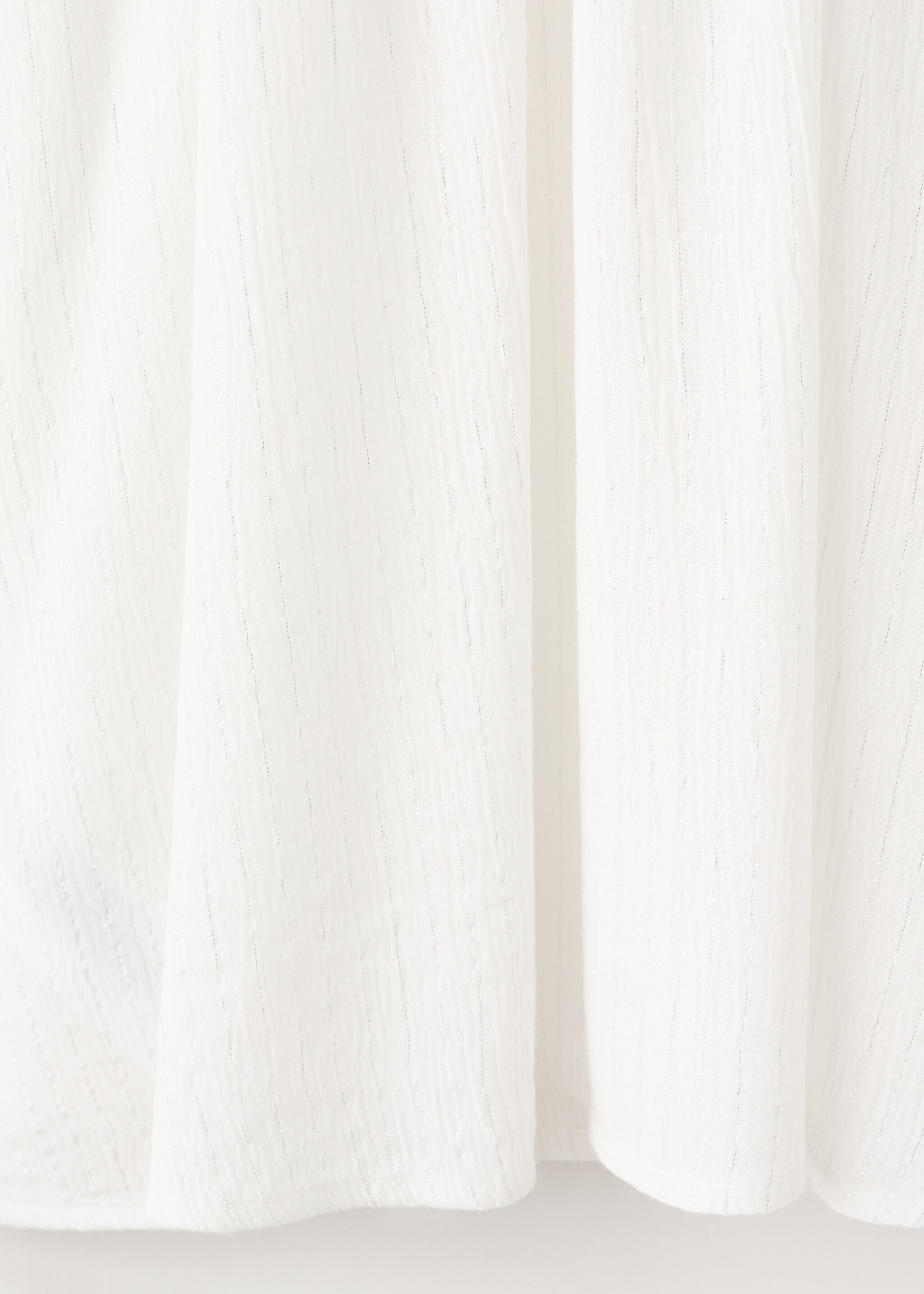 Blouse with lurex details - Details of the article 0, Off White. Ref: 27001513-00.