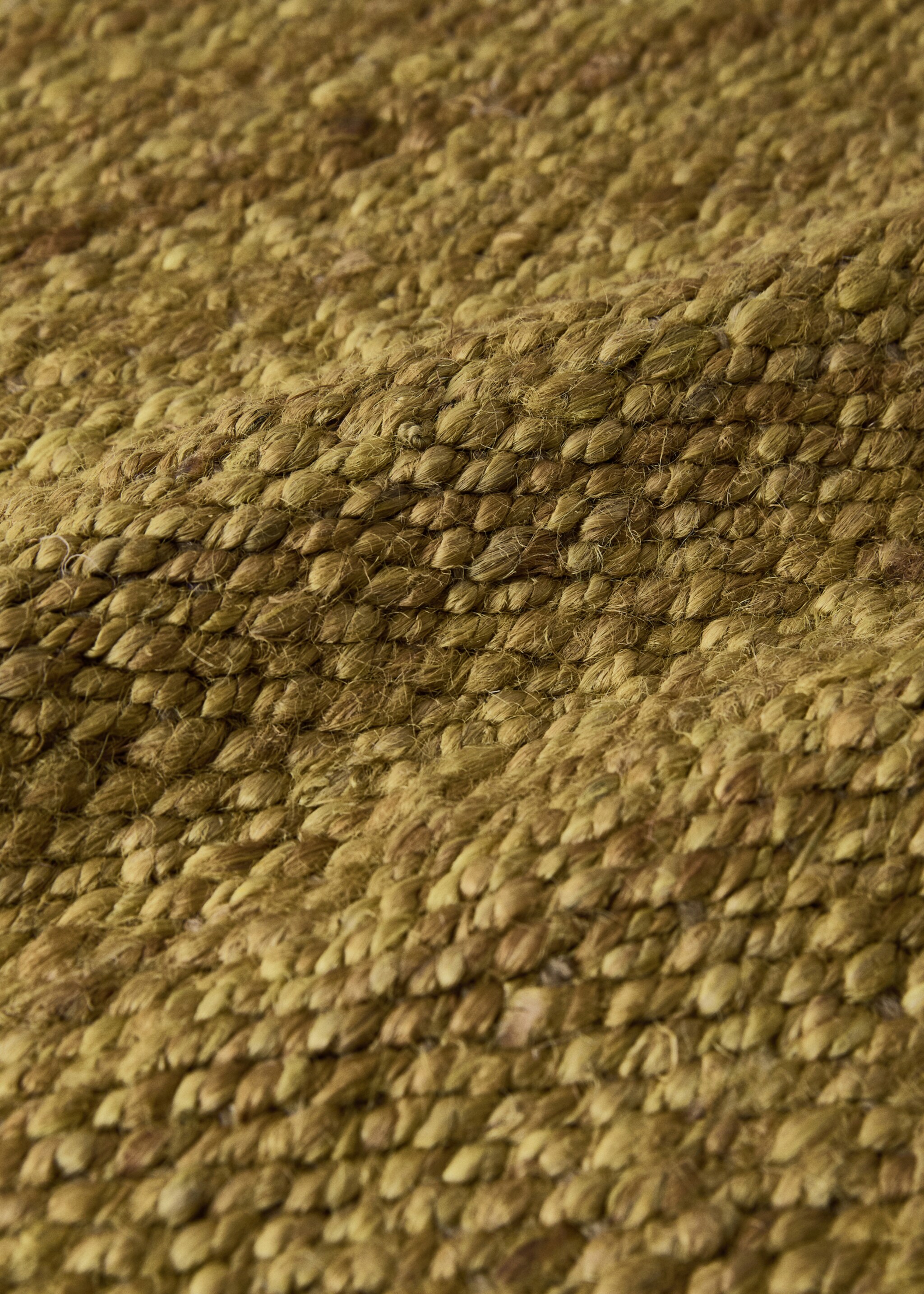 Braided jute rug - Details of the article 1, Mustard. Ref: 27001517-00.