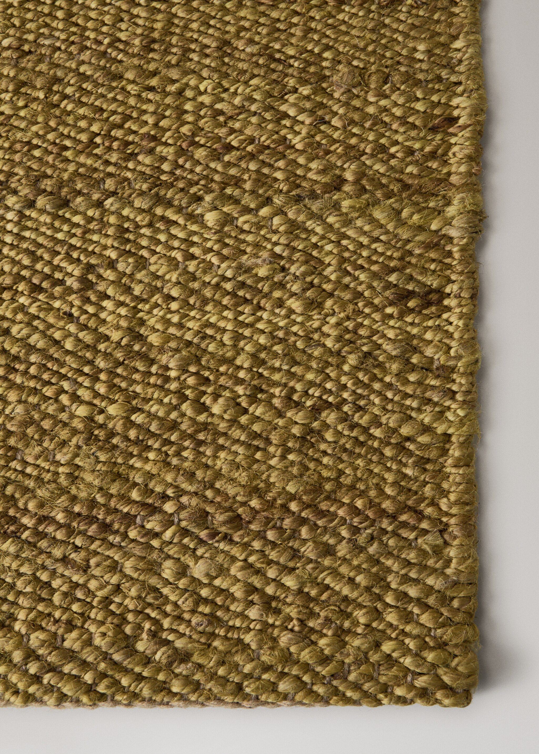 Braided jute rug - Details of the article 2, Mustard. Ref: 27001517-00.