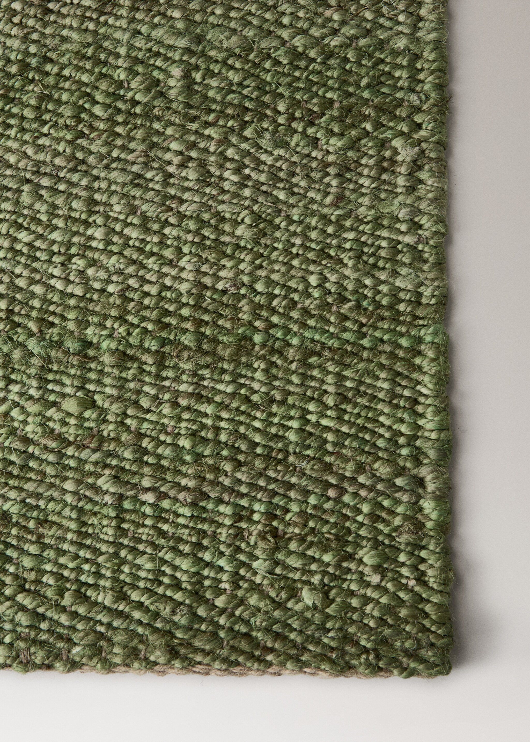 Braided jute rug - Details of the article 2, Khaki. Ref: 27001518-00.