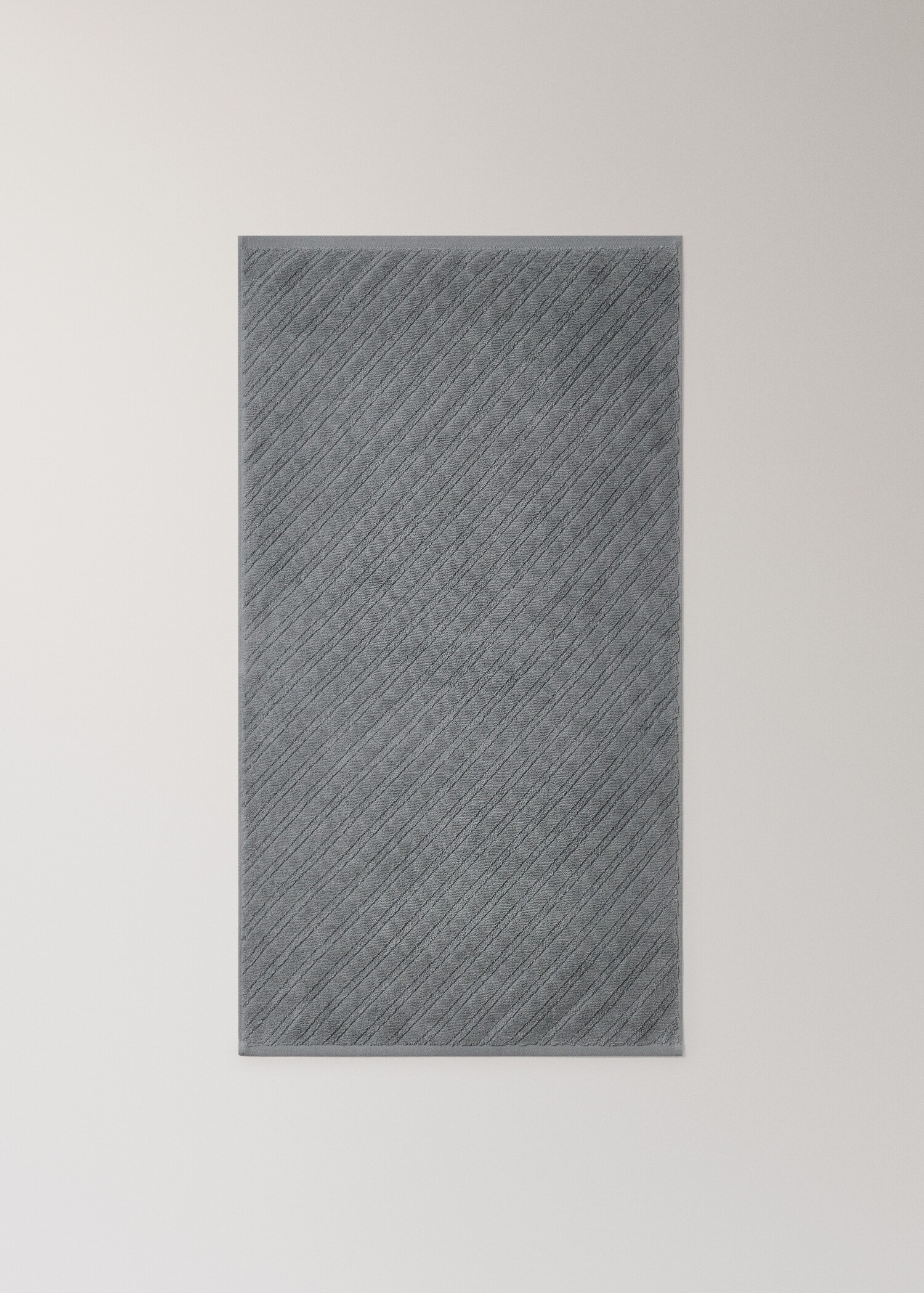 Ručník na umyvadlo s diagonální strukturou z bavlněného froté - Detail zboží 3