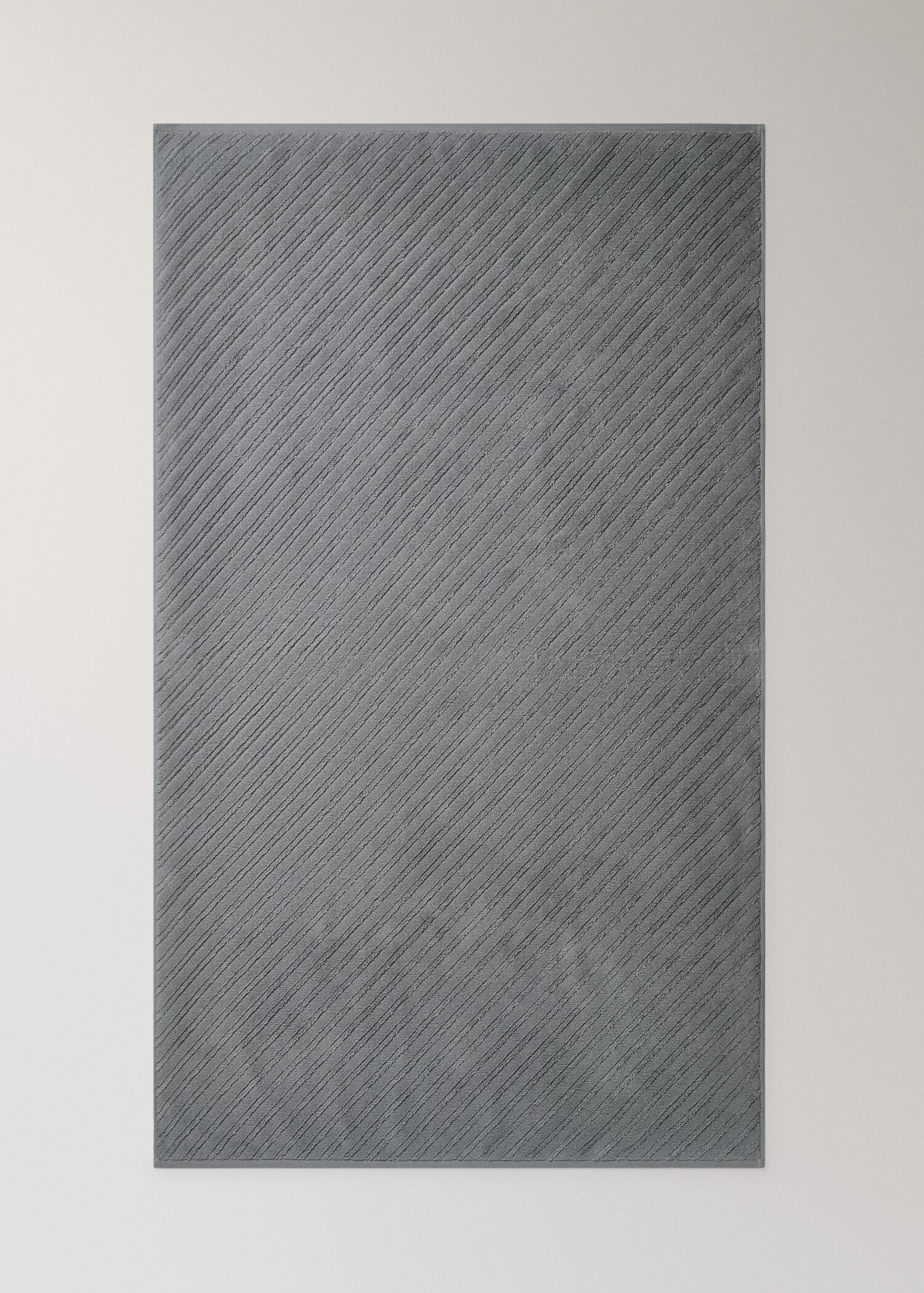 Diagonal weave cotton terry bath towel - Details of the article 3