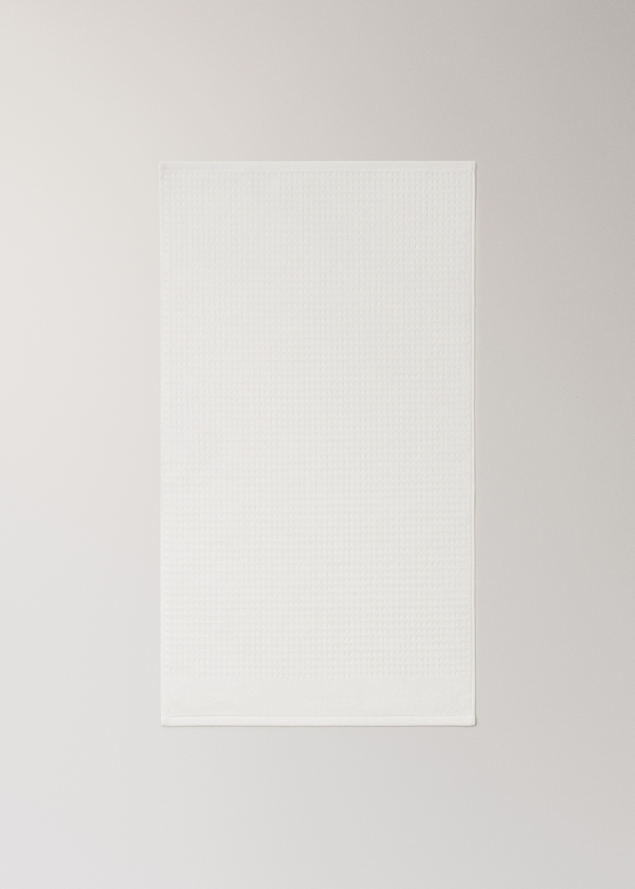 Terry cotton towel - Details of the article 3, Off White. Ref: 27001556-00.