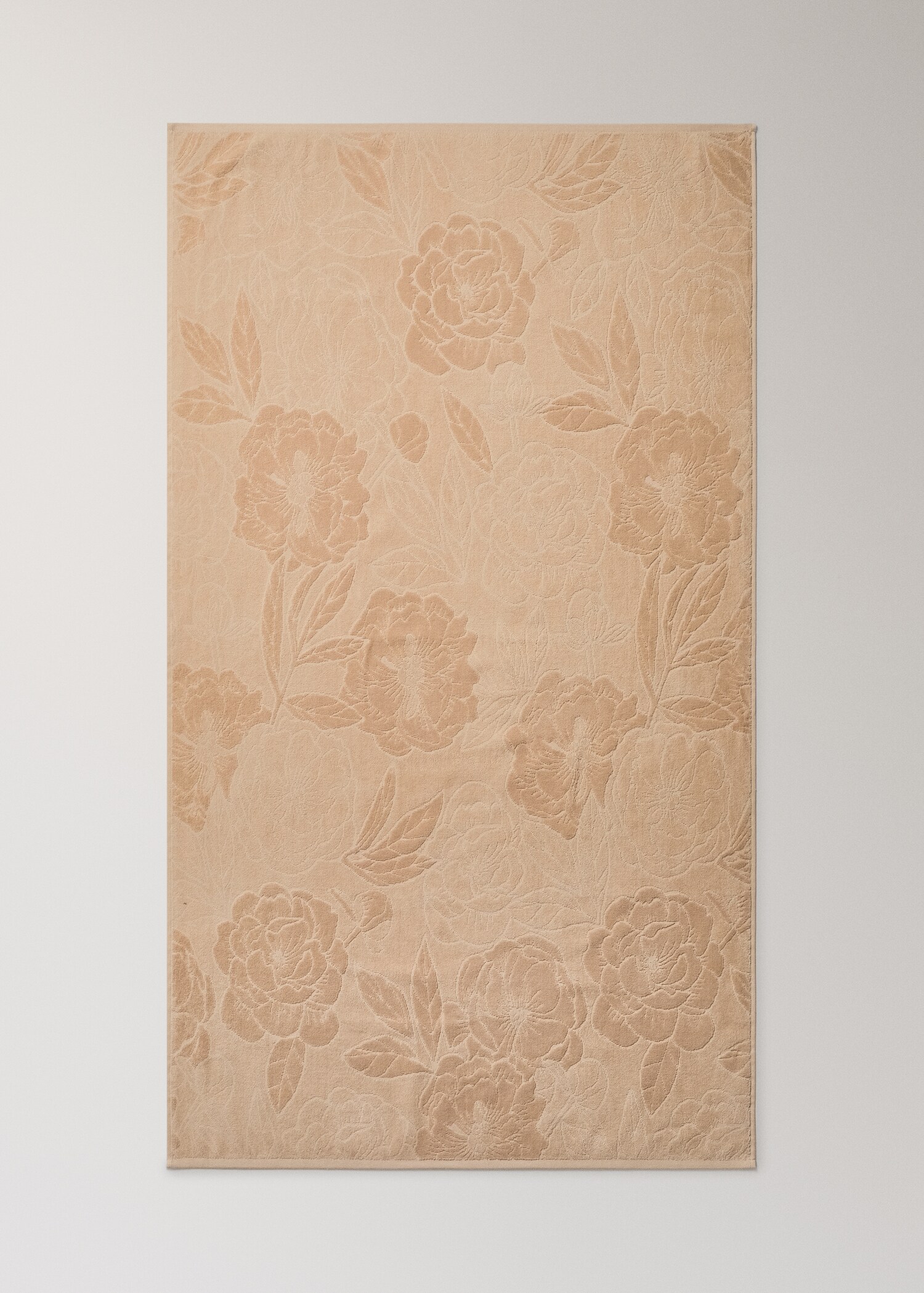 Cotton jacquard bath towel with lace edge - Details of the article 3