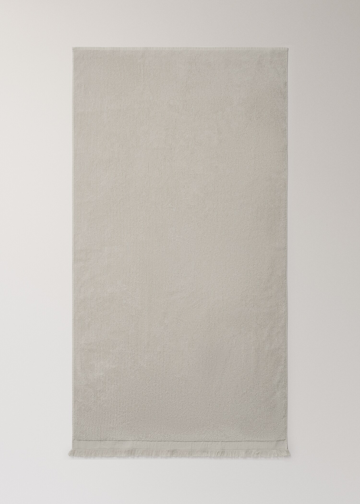Textured bath towel with fringes - Details of the article 3