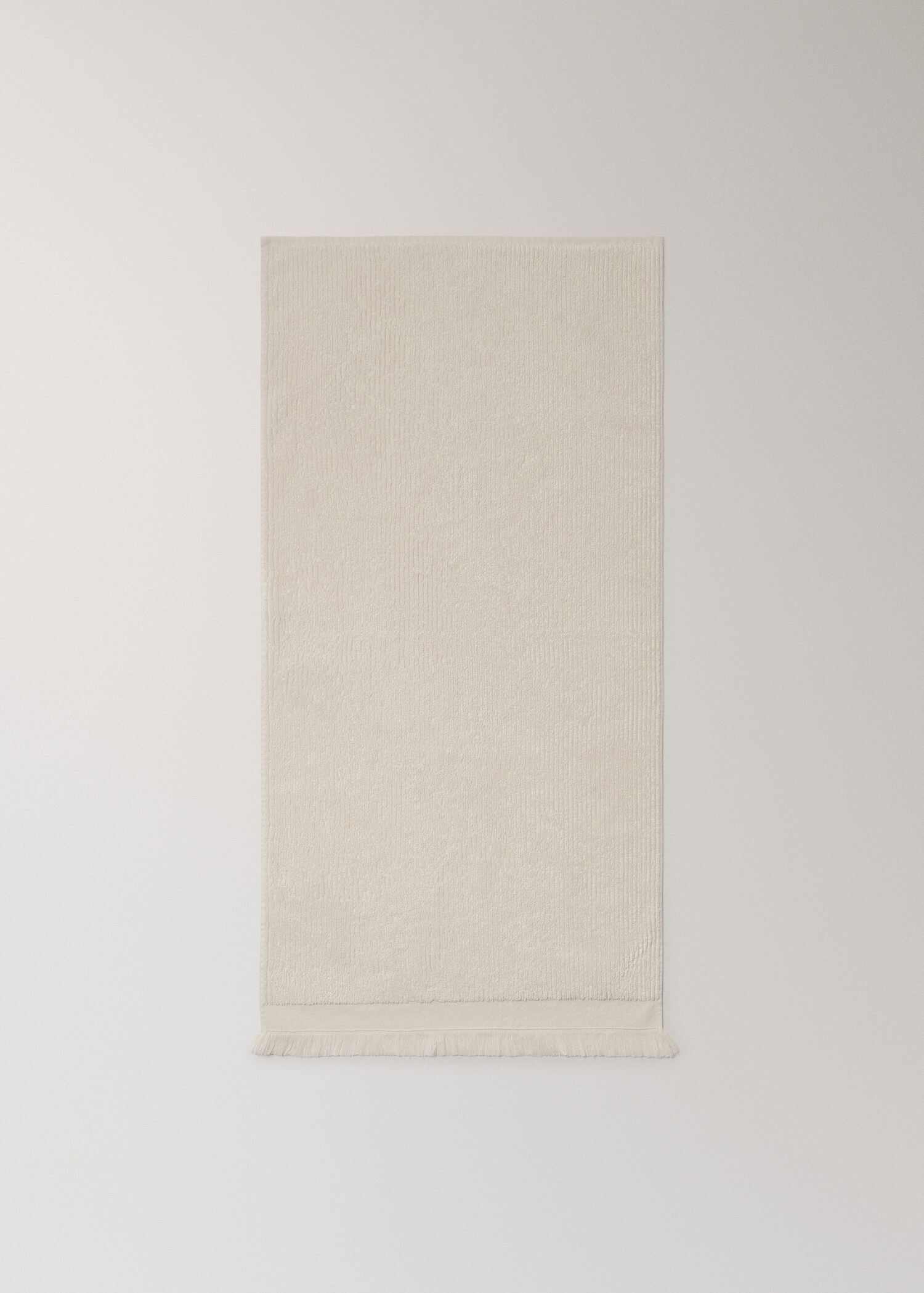 Textured hand towel with fringes - Details of the article 3