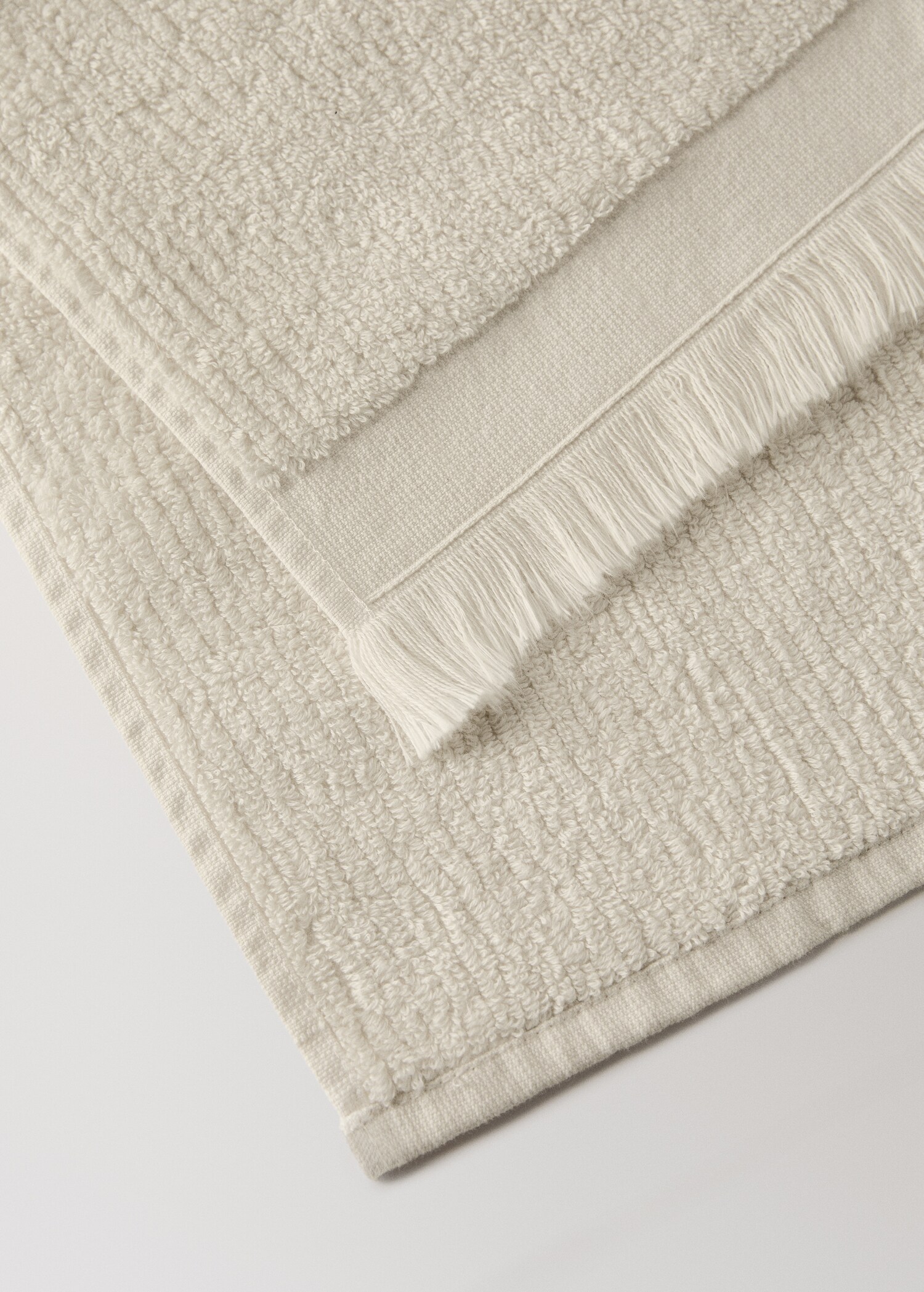 Textured guest towel with fringes - Details of the article 2