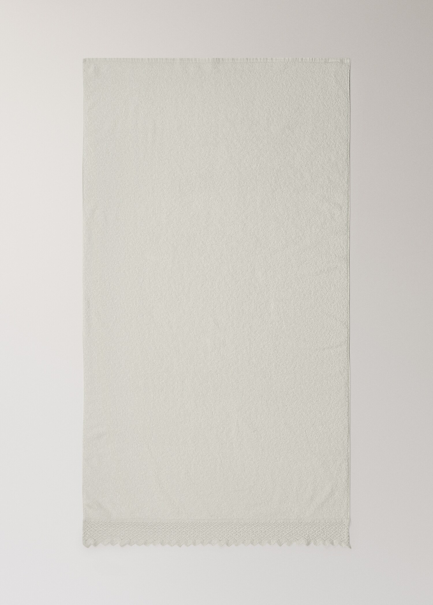 100% cotton bath towel with lace trim - Details of the article 3