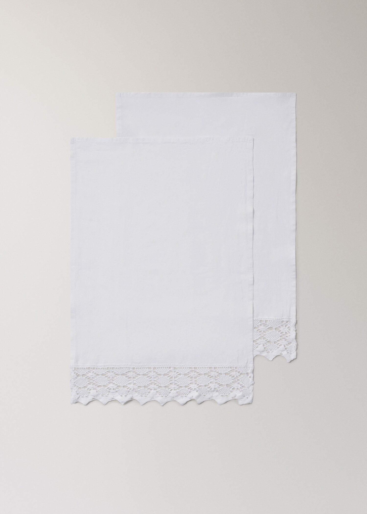 Linnen handdoek met kanten afwerking - Detail van het artikel 1