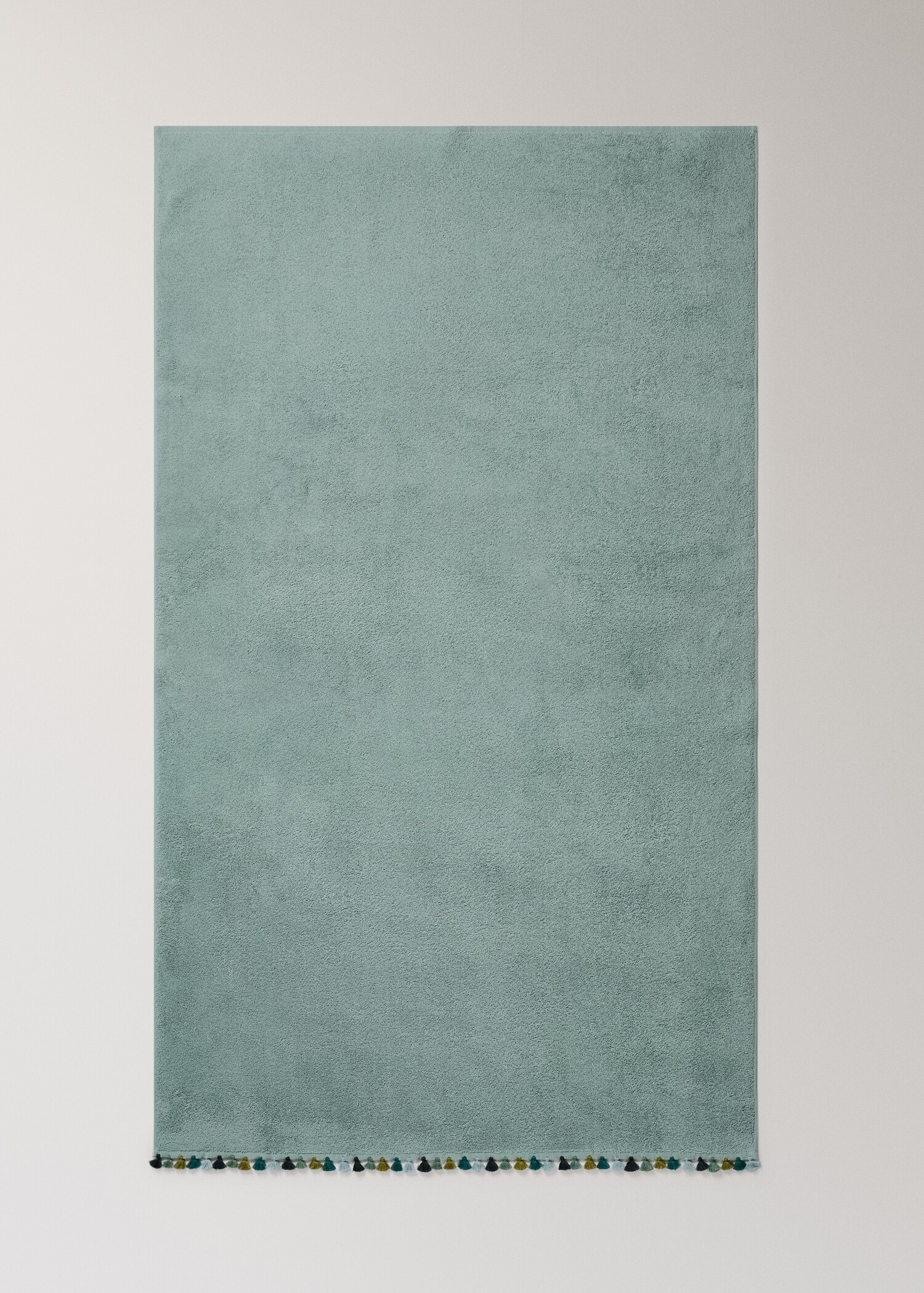 Tovallola bany cotó ris detall pompó - Detall de l'article 3