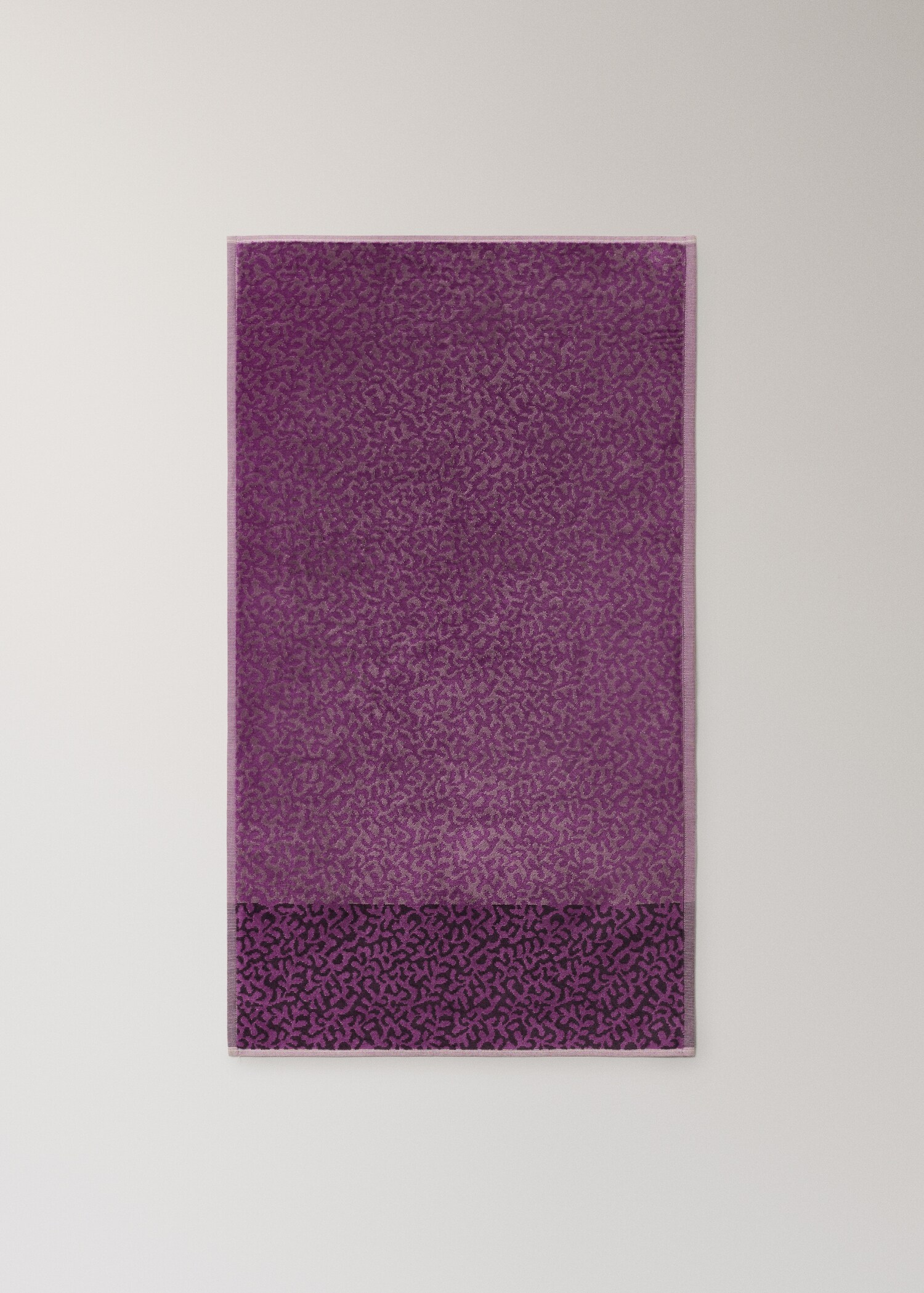 Animal print jacquard cotton terry washcloth - Details of the article 3