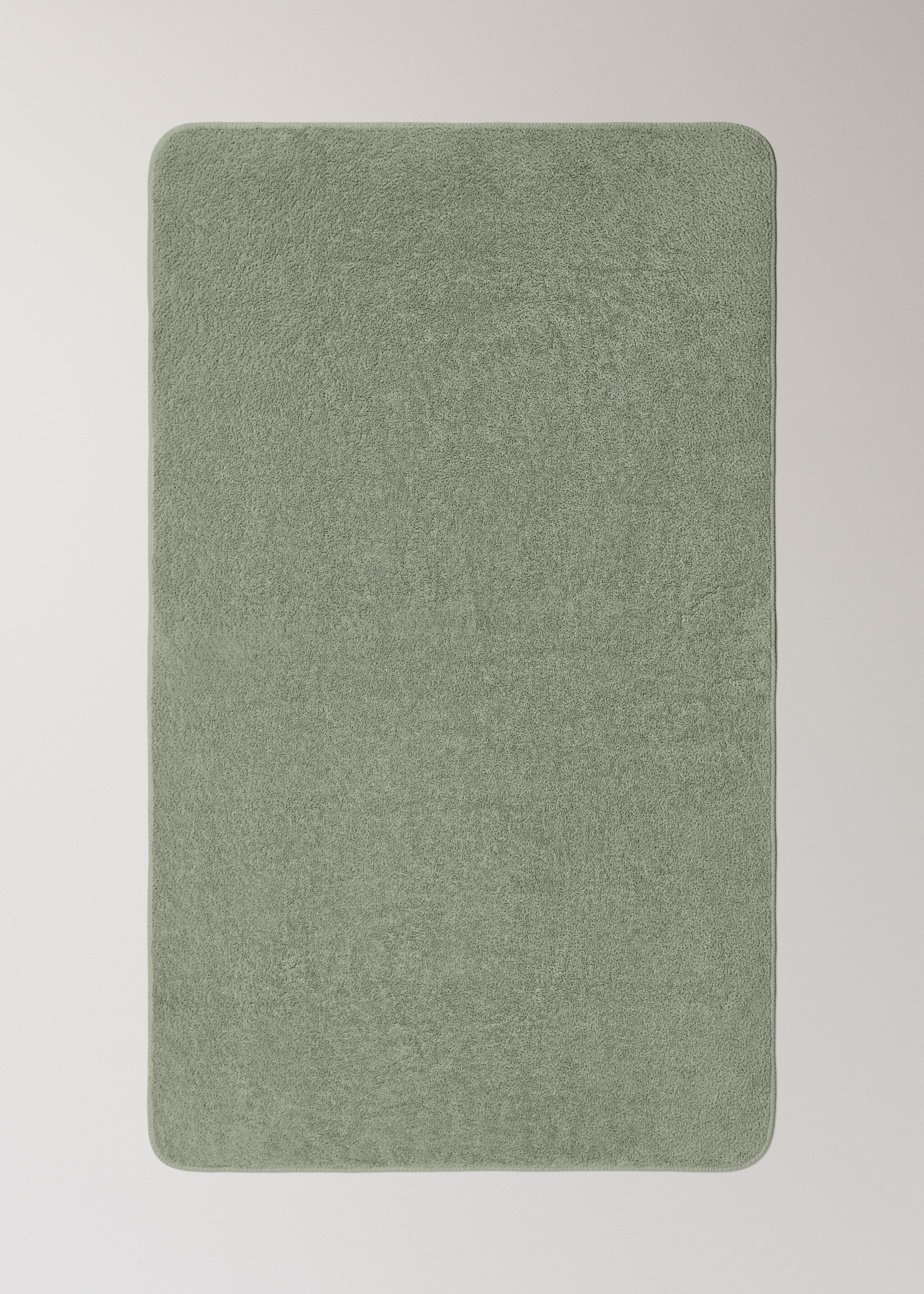 Bath towel with dyed piece - Details of the article 3, Forest Green. Ref: 27001588-00.