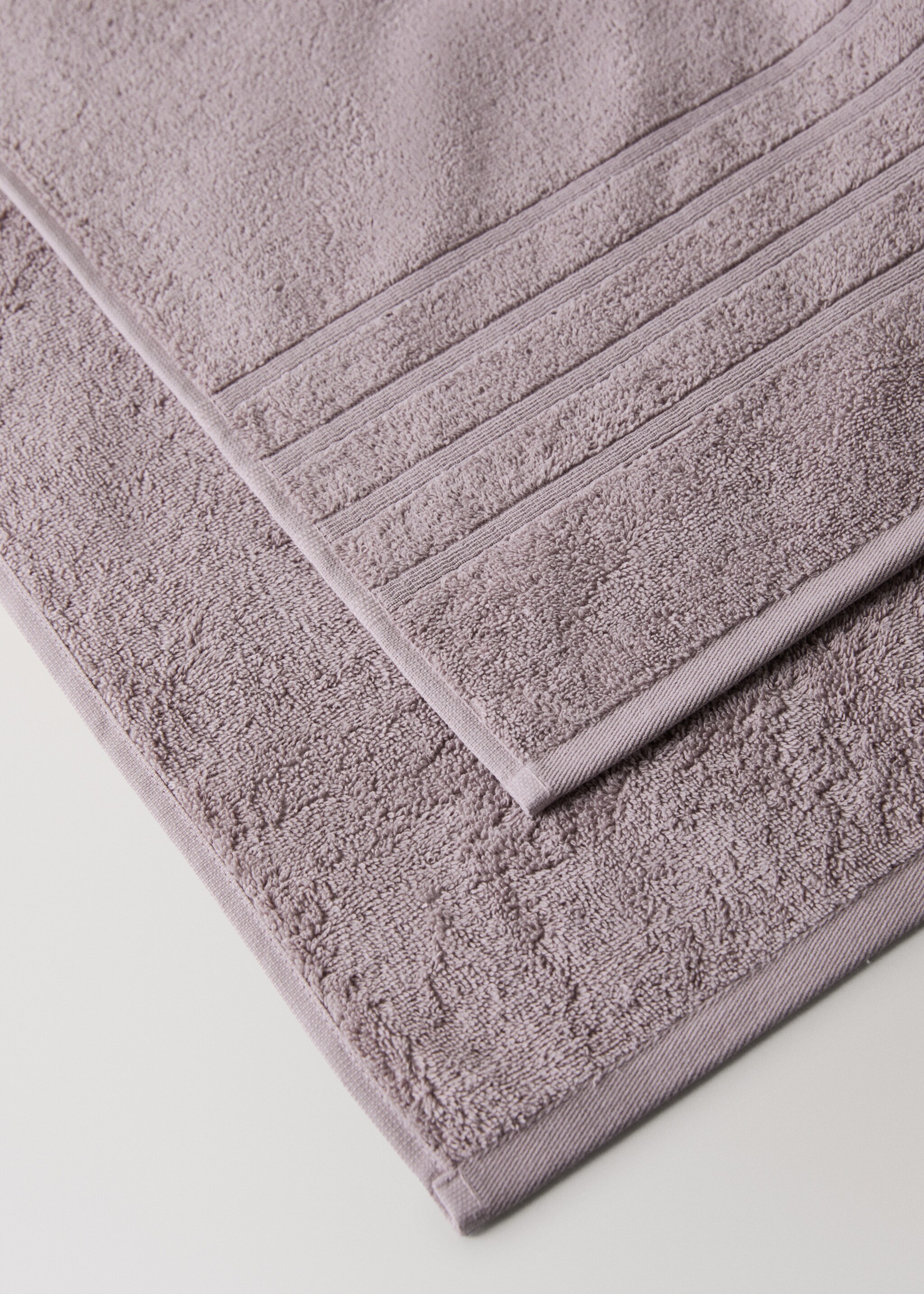 Frottee-Duschtuch aus Baumwolle - Detail des Artikels 2, Lavendell. Ref: 27001591-00.